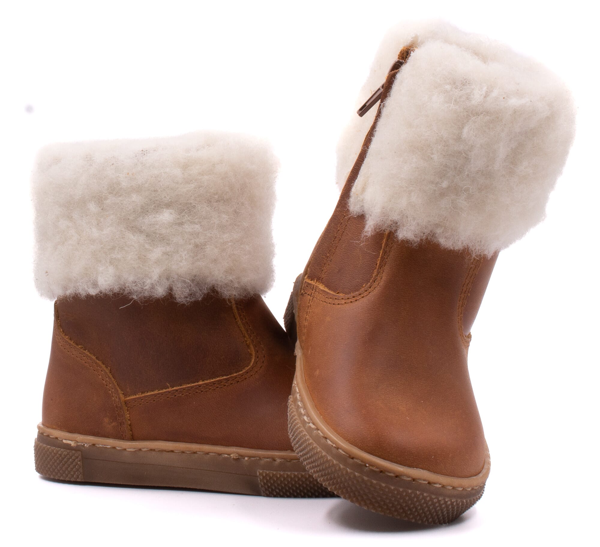 Fur-lined boot Boni & Sidonie Brown