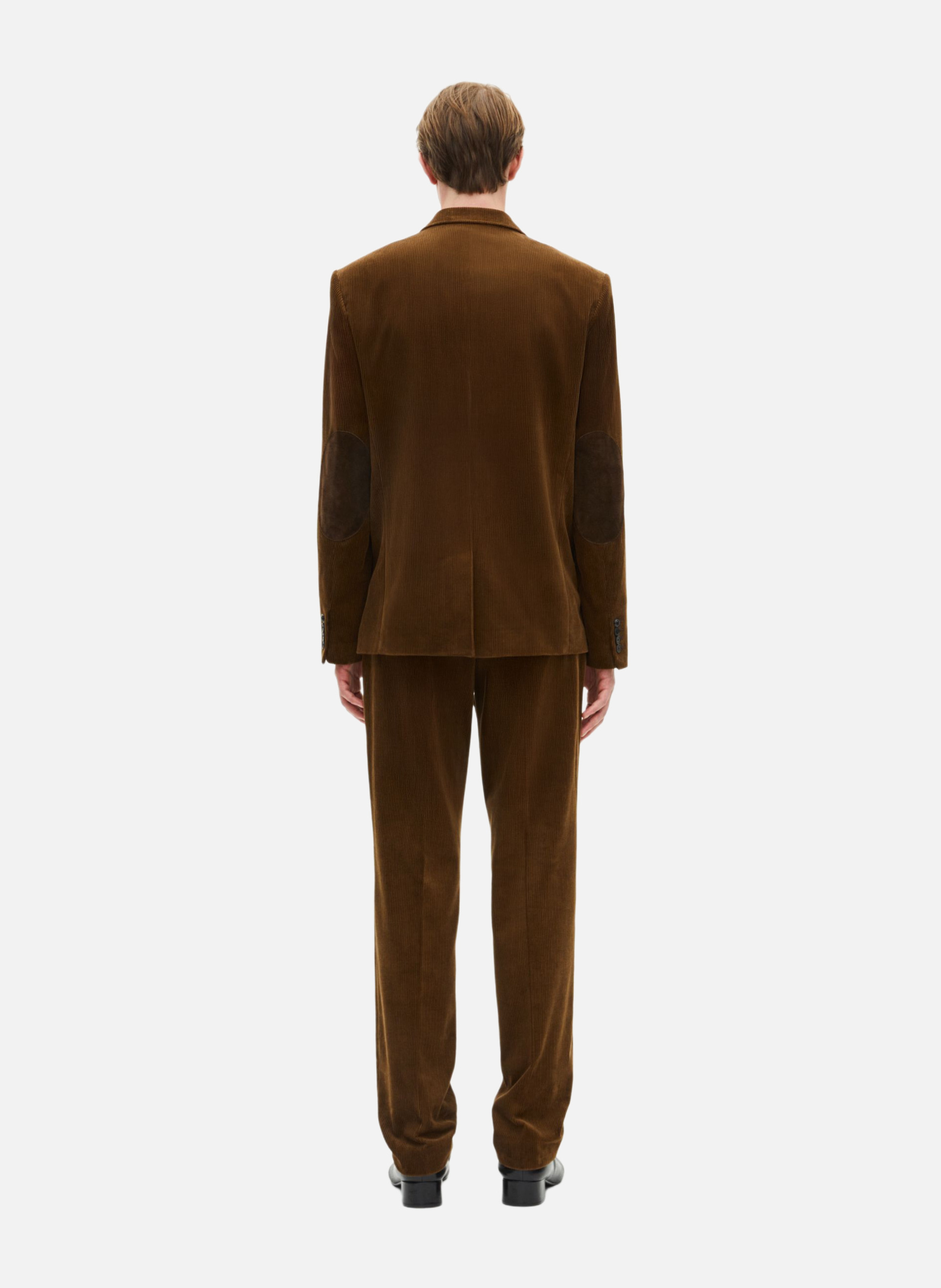 Corduroy suit jacket THE KOOPLES Brown