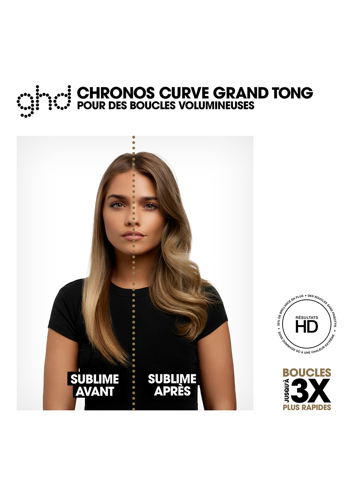 BOUCLEUR GHD CHRONOS CURVE GRAND TONG GHD Noir