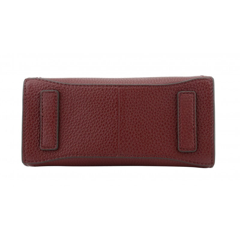 Handbag - cowhide leather POURCHET Red