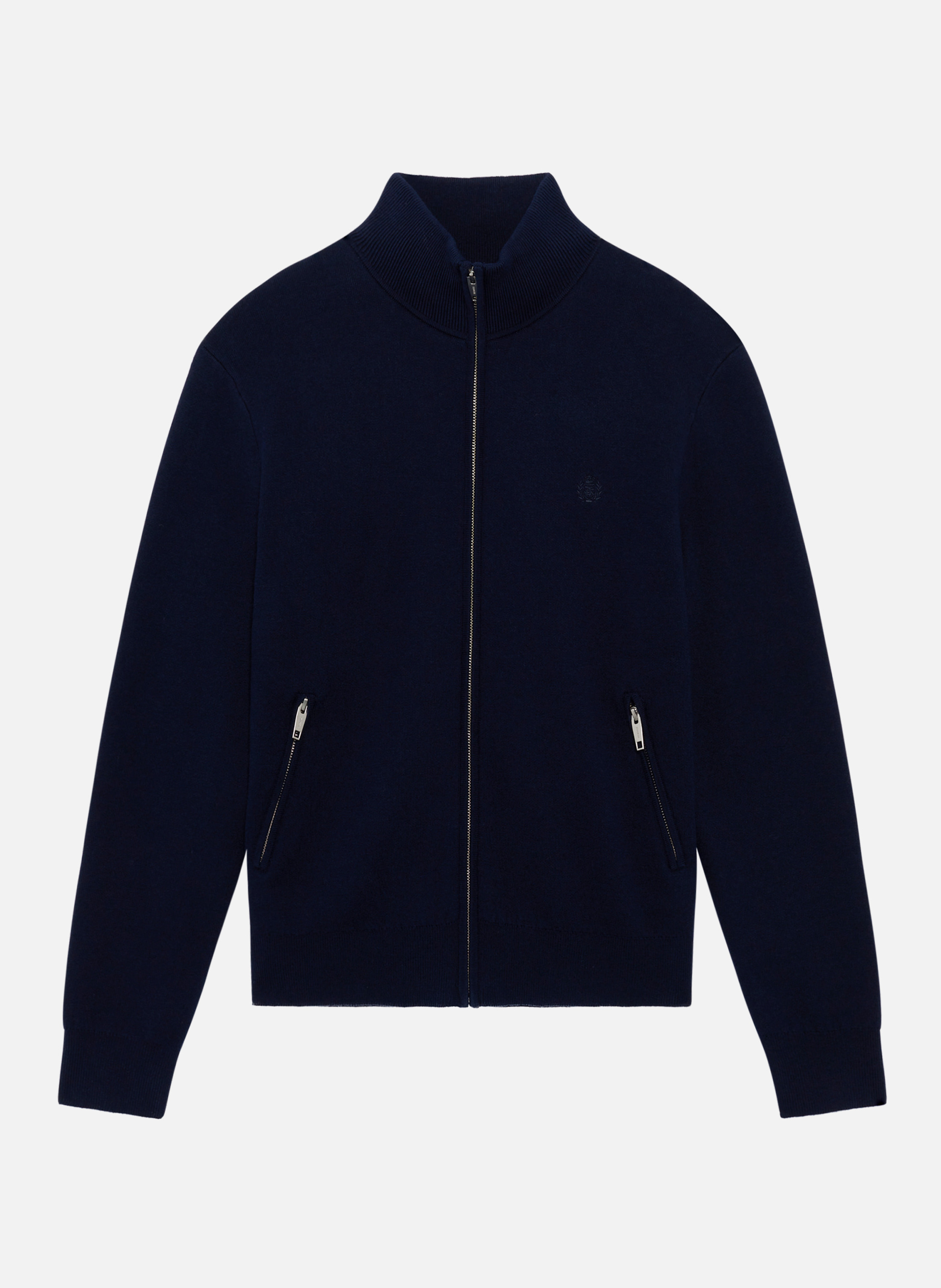 Double-faced zip-up cardigan THE KOOPLES Blue