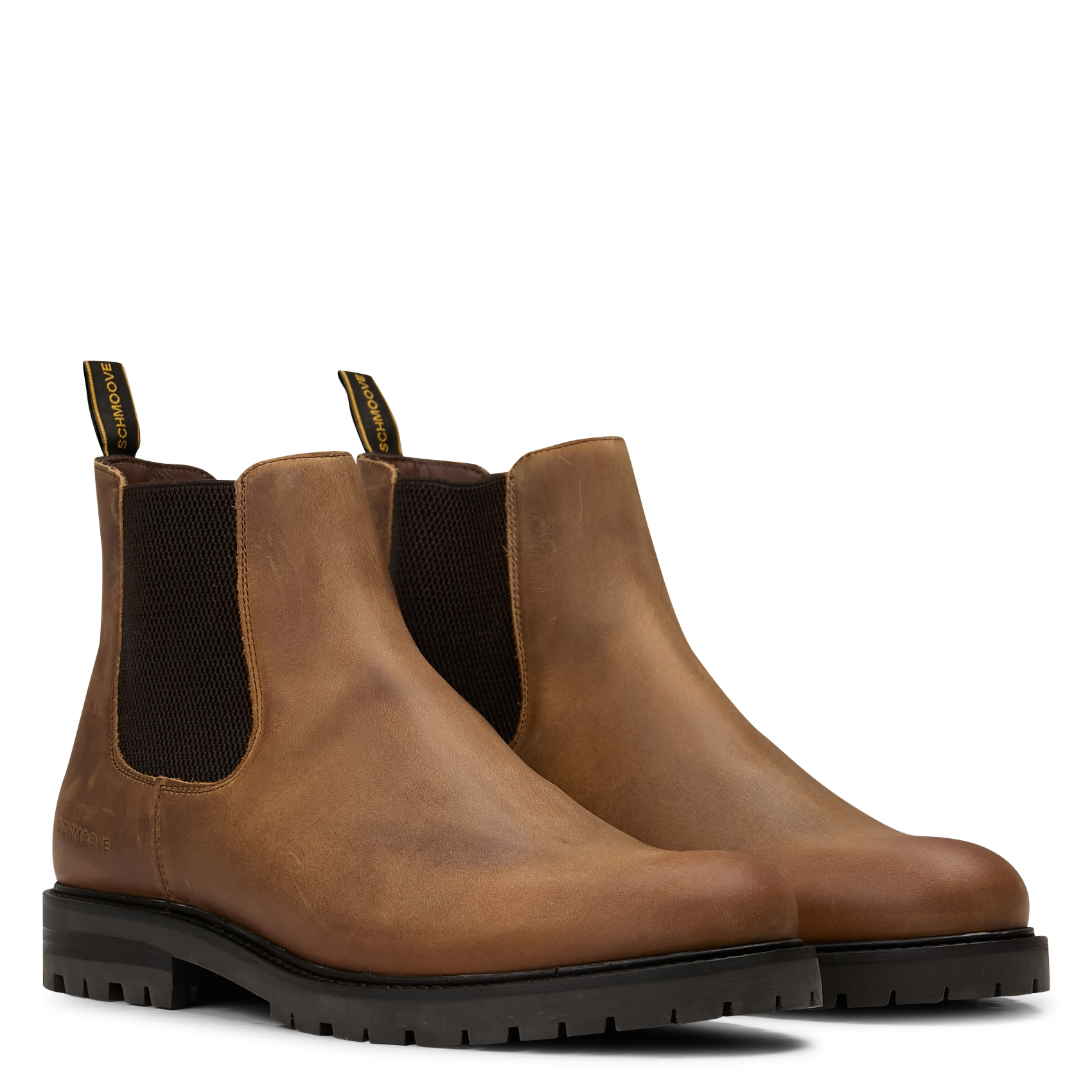 Bottines Chelsea en cuir SCHMOOVE Marron