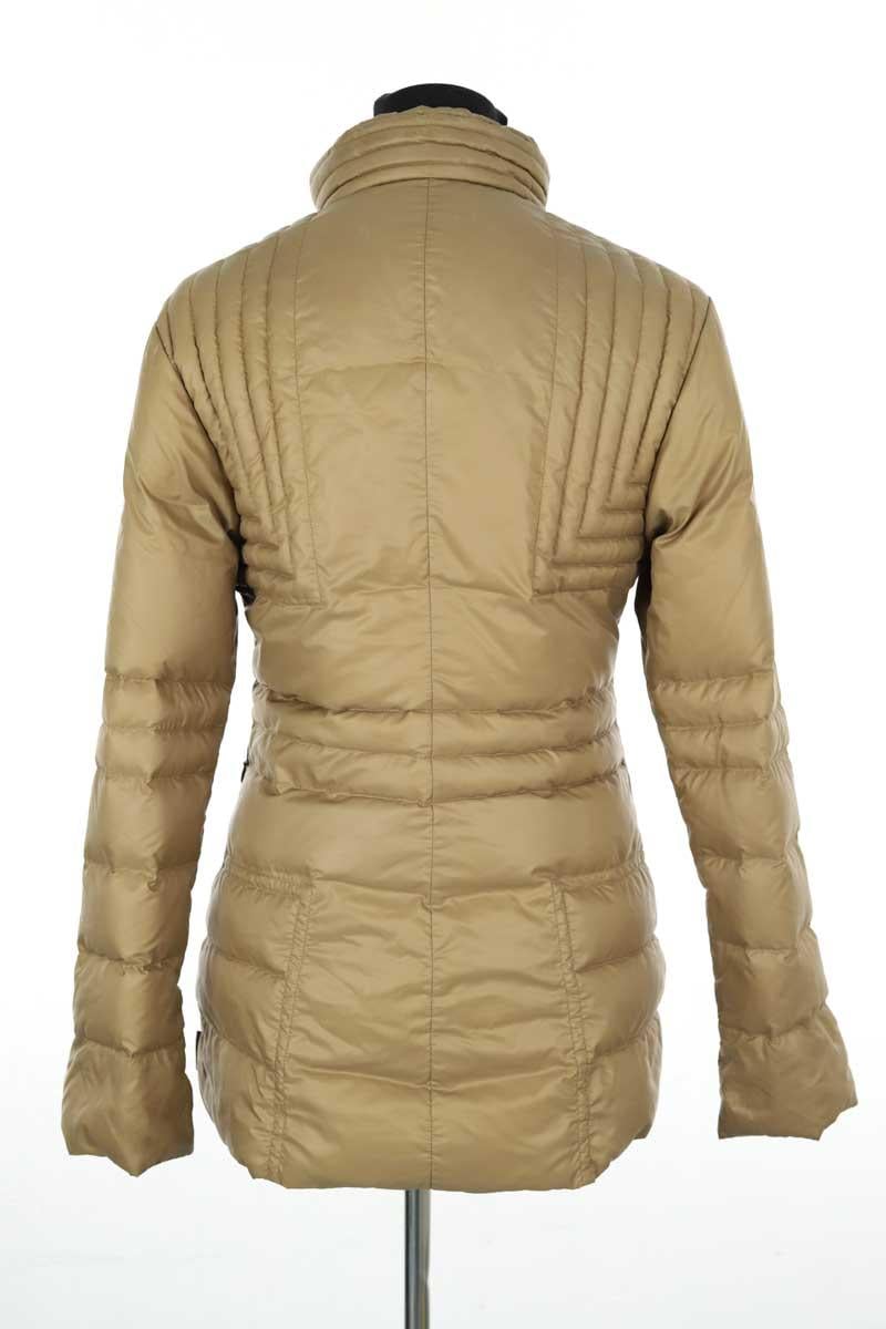 Lightweight quilted padded jacket with high neck MONCLER - Seconde Main Brown