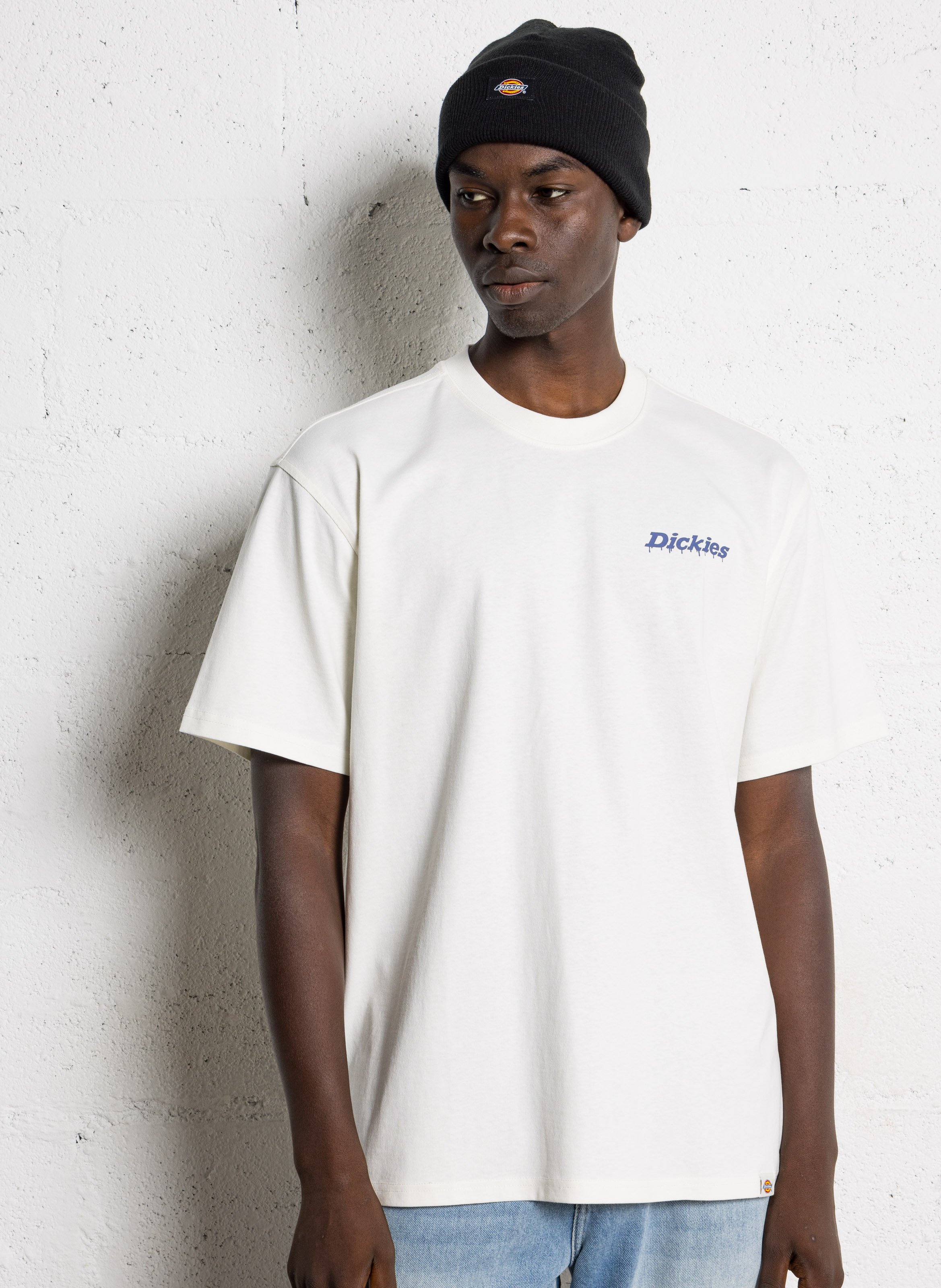 Tee-shirt droit en coton DICKIES Marron