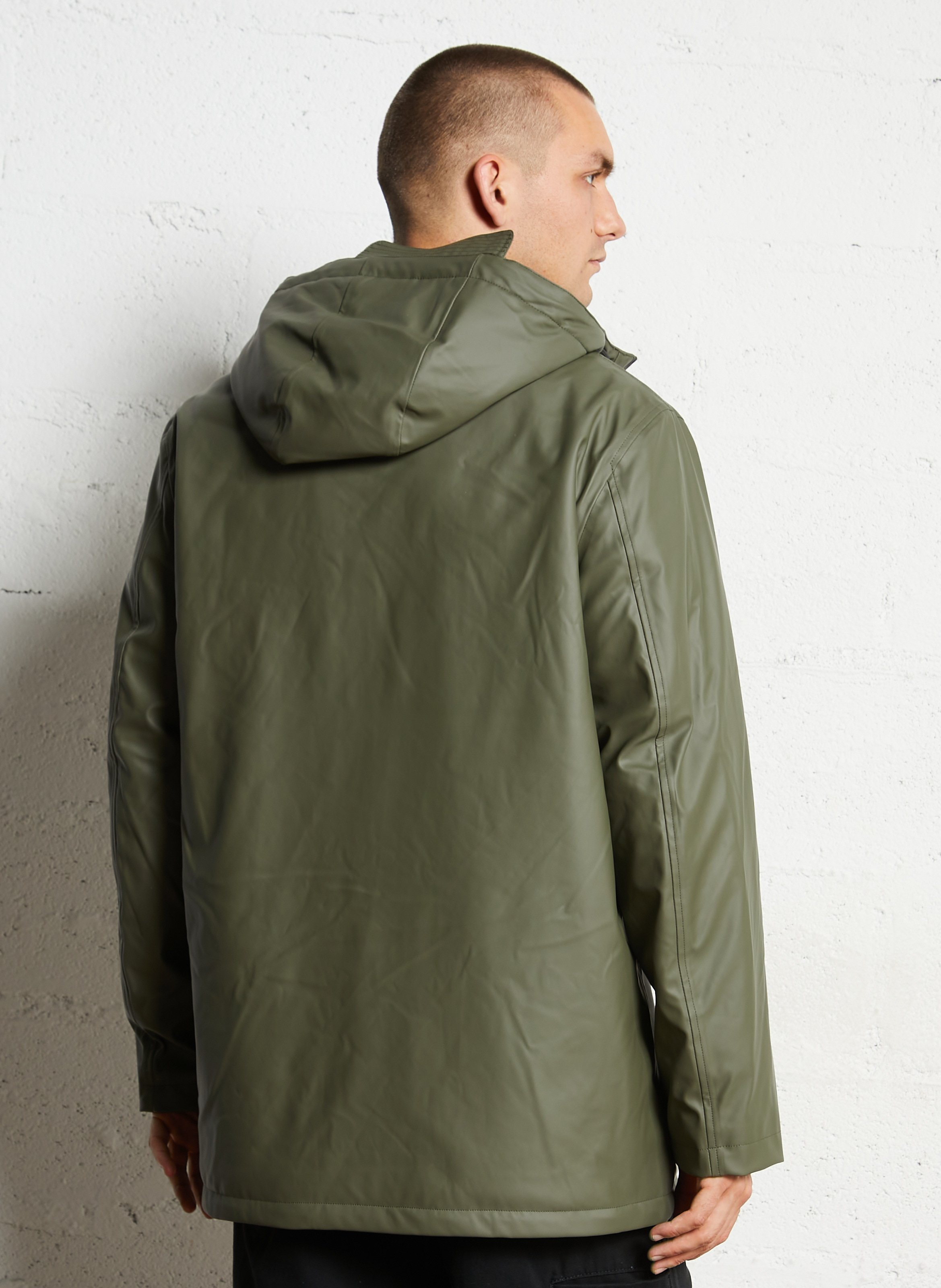 Veste droite zippée à capuche BOMBERS ORIGINAL Kaki