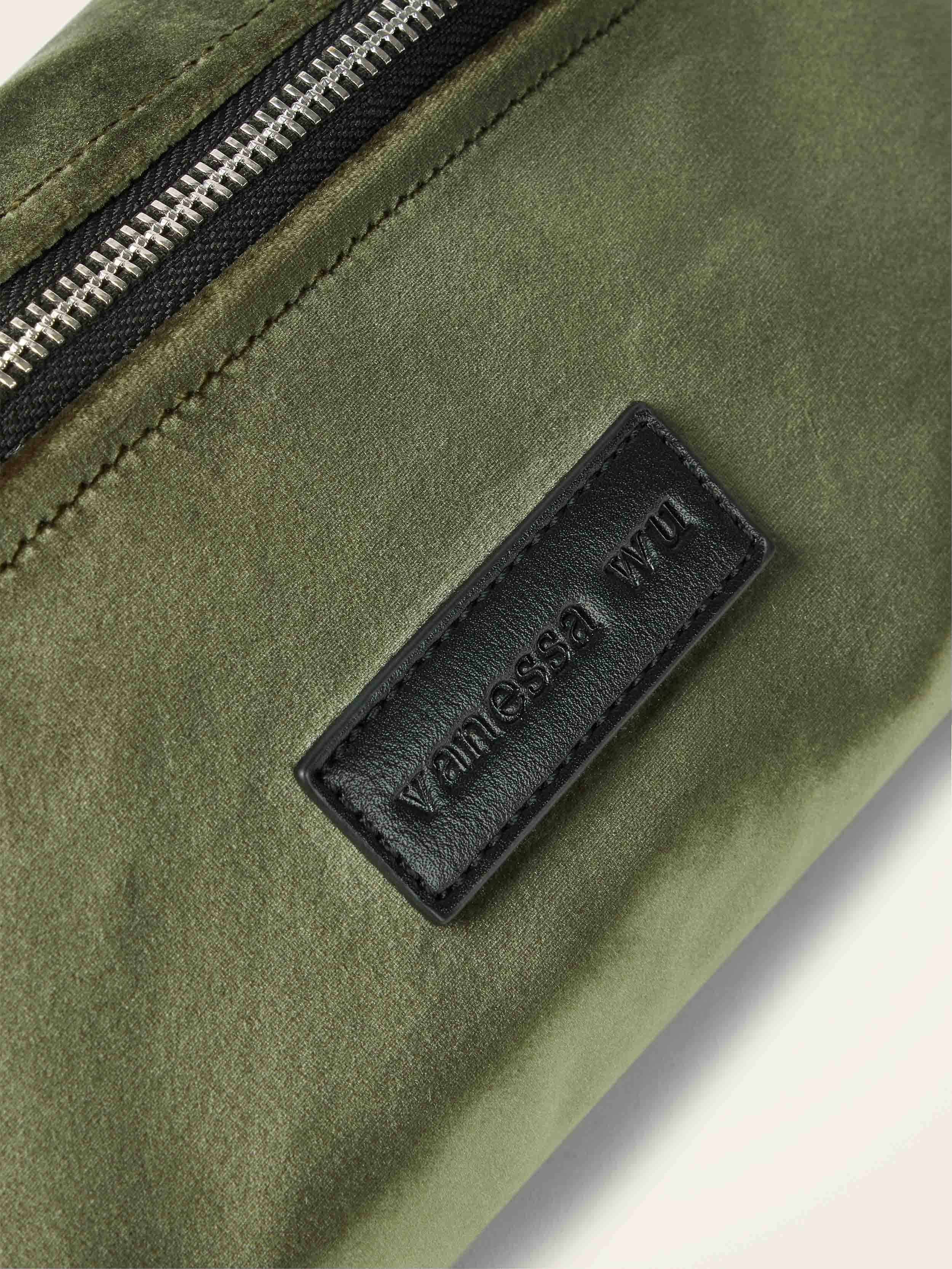 Velour waist bag VANESSA WU Green