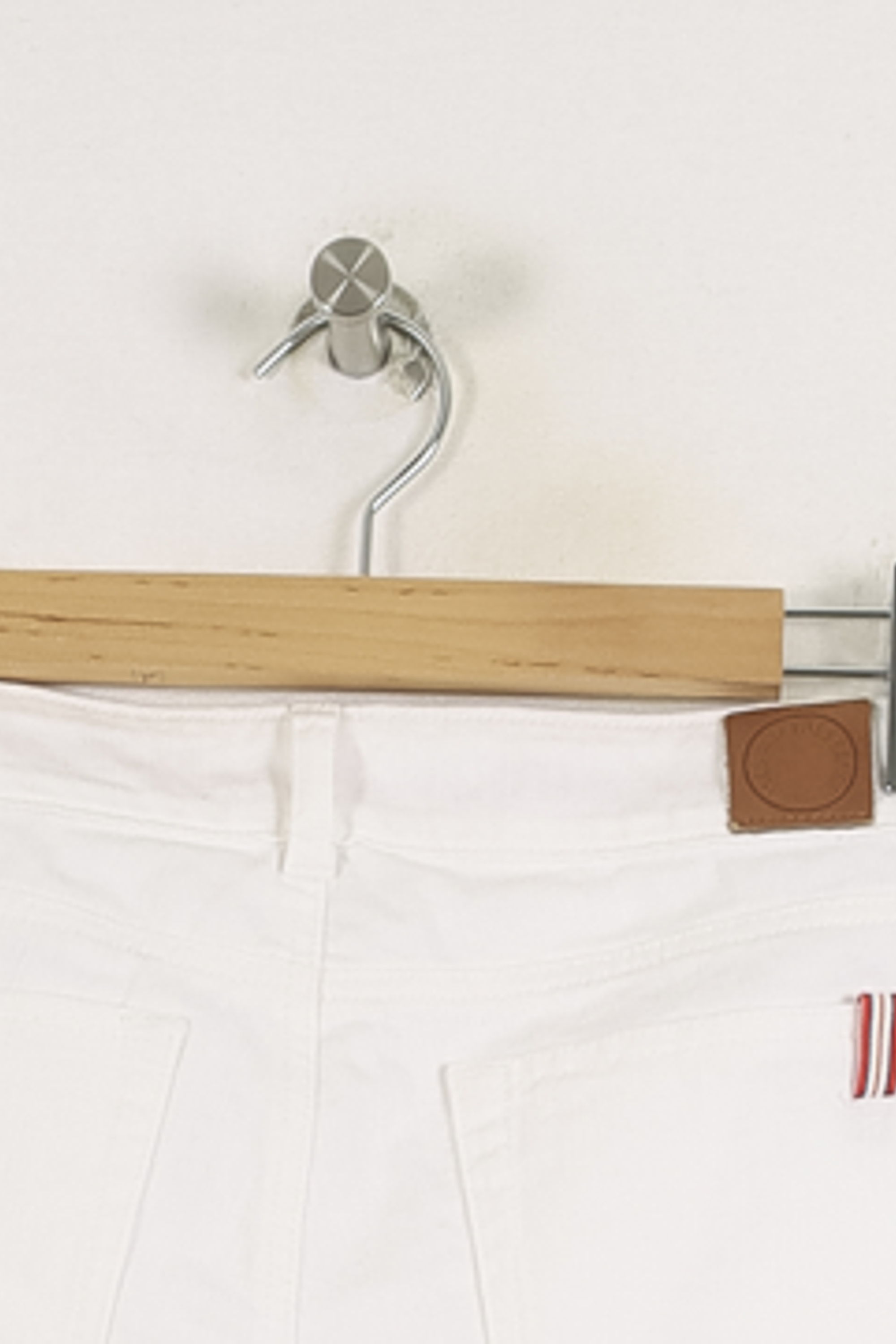 Cropped slim jeans with studs INES DE LA FRESSANGE - Seconde main White