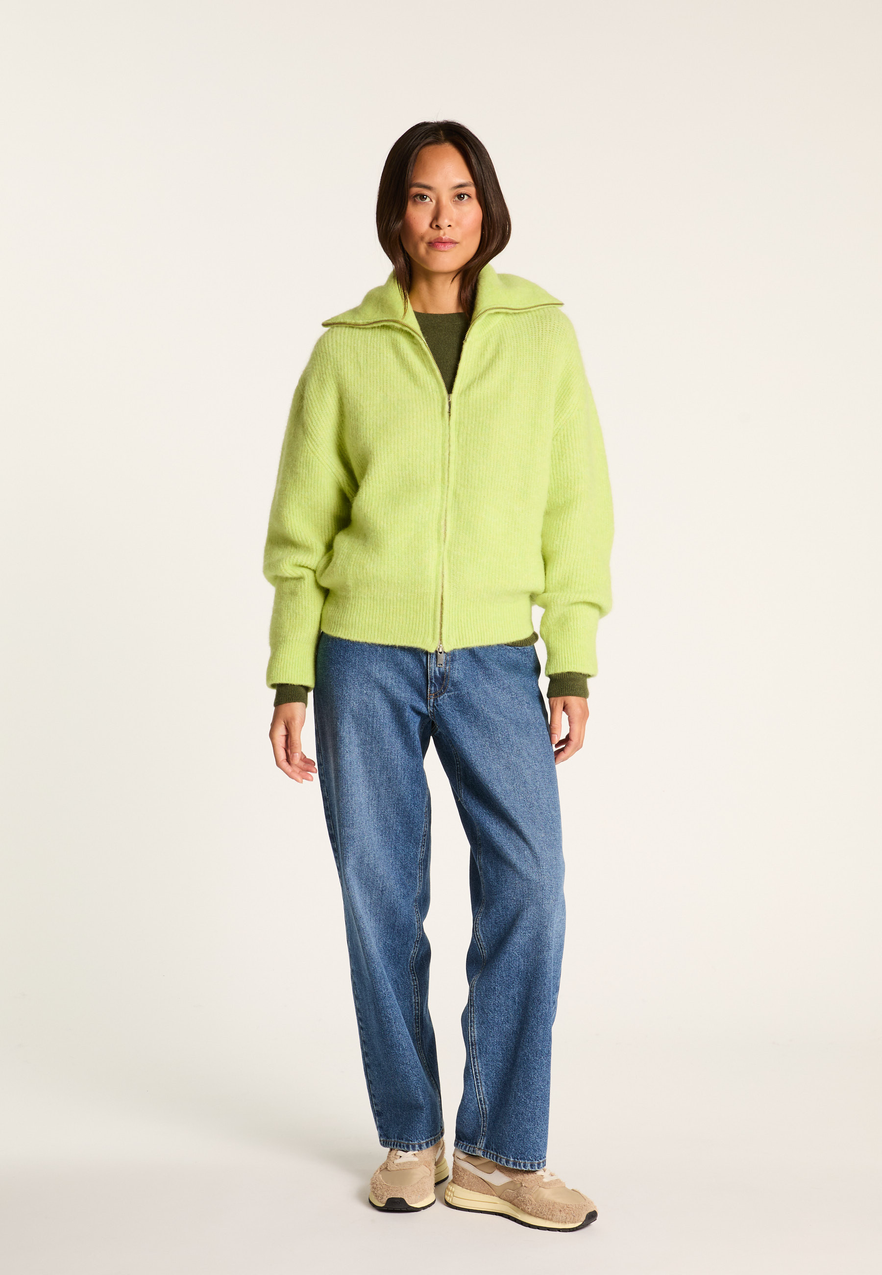 Zip-up wool and alpaca vest MAISON MONTAGUT