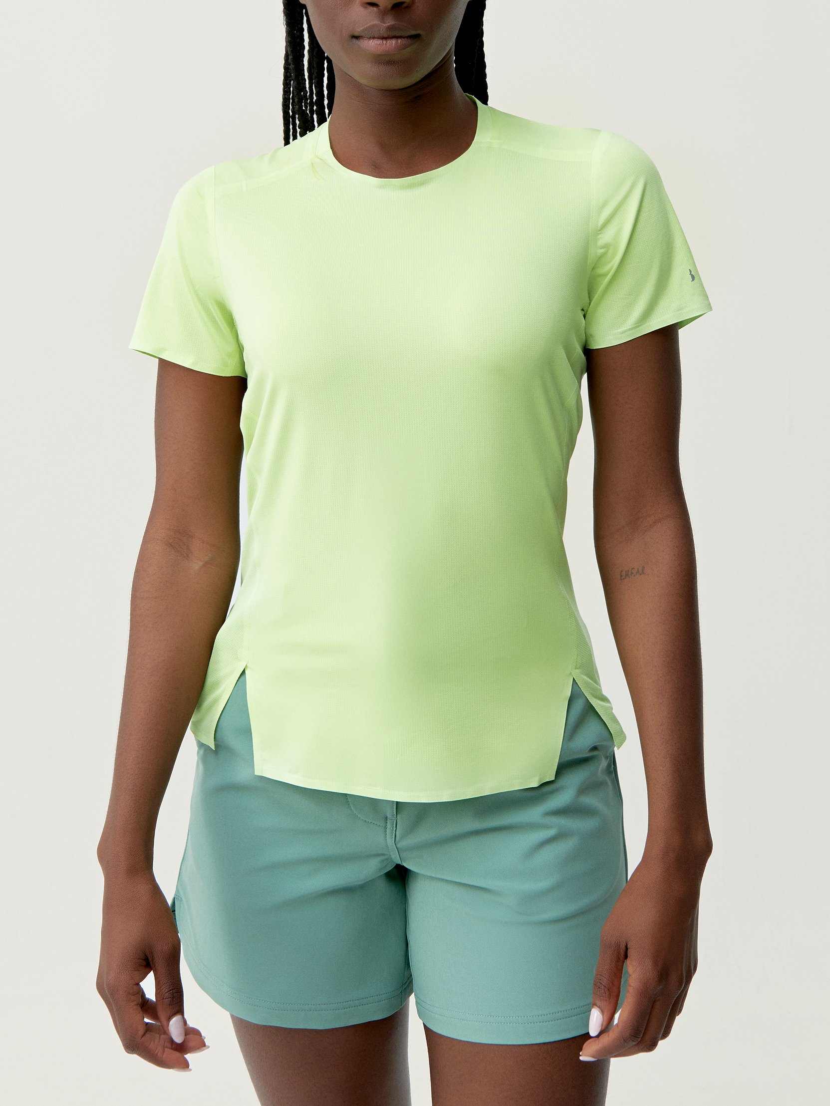 Short-sleeve performance sports t-shirt BORN LIVING YOGA Green