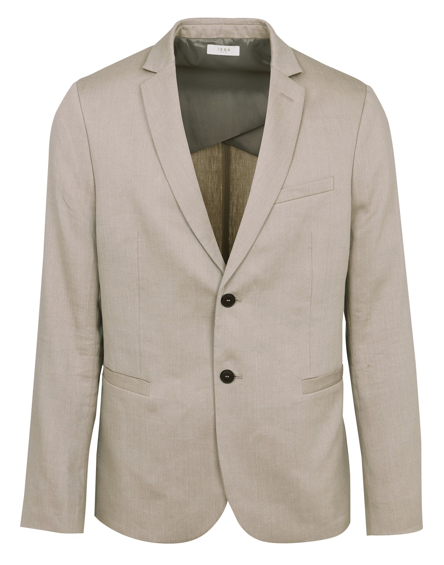 Gerade geschnittener Blazer aus Leinen-Mix IKKS Beige