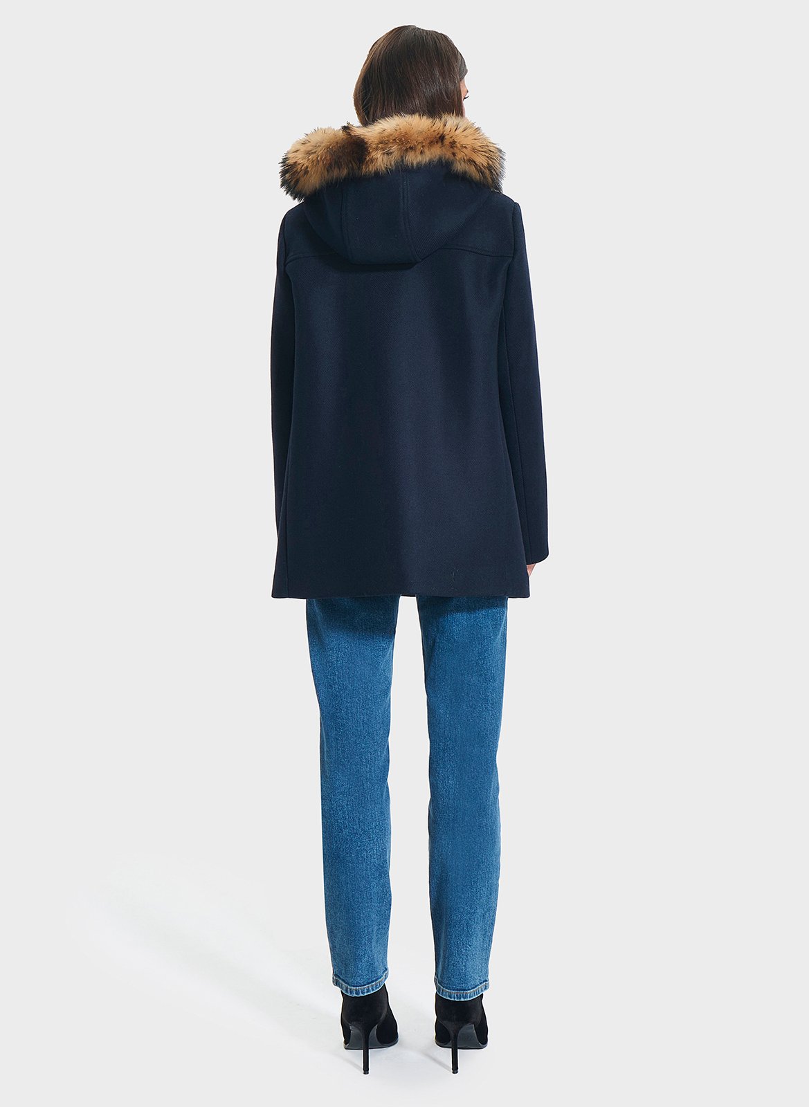 Manteau en laine mélangée ZAPA Bleu