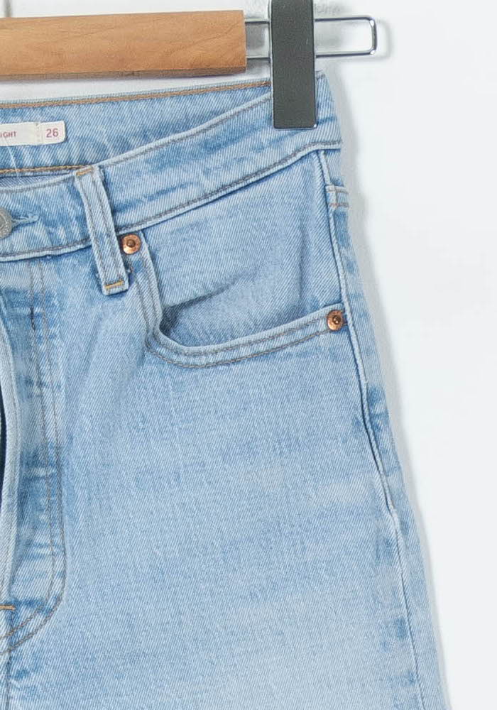 Cropped slim jeans with studs LEVI'S - Seconde main Blue