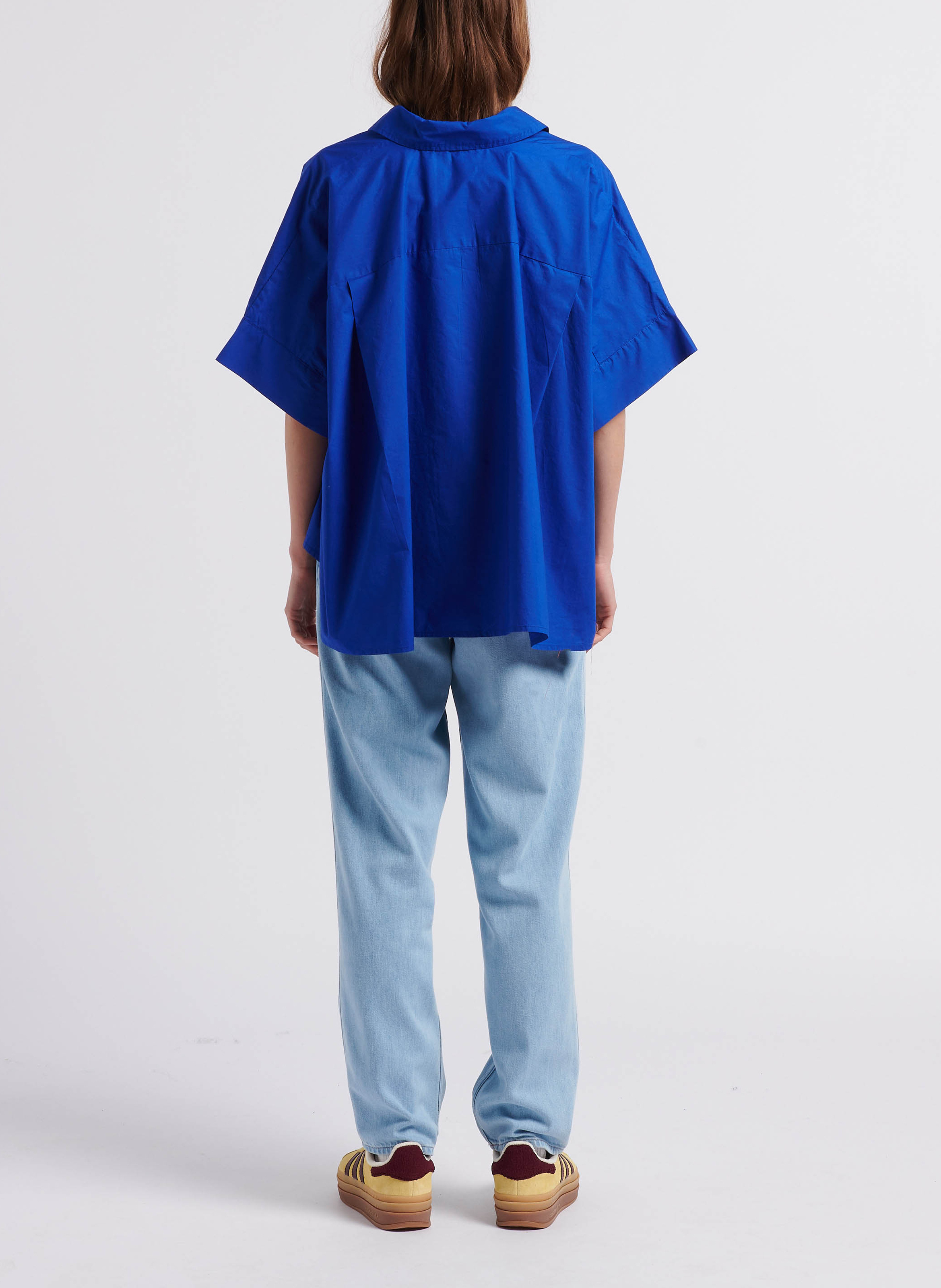 Jean droit délavé BELLEROSE Bleu