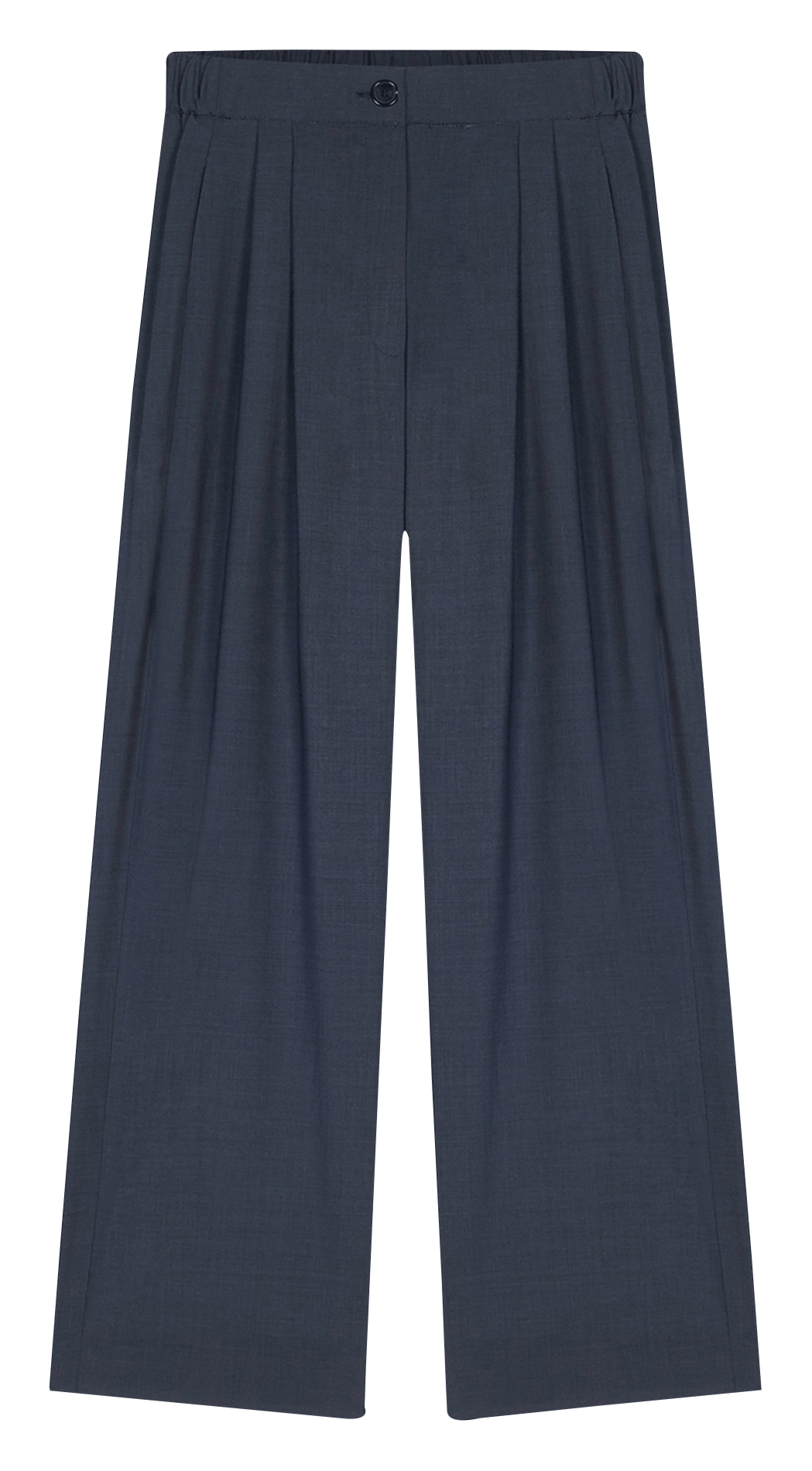 Declic - Weite Hose aus Wollmix MASSCOB Blau