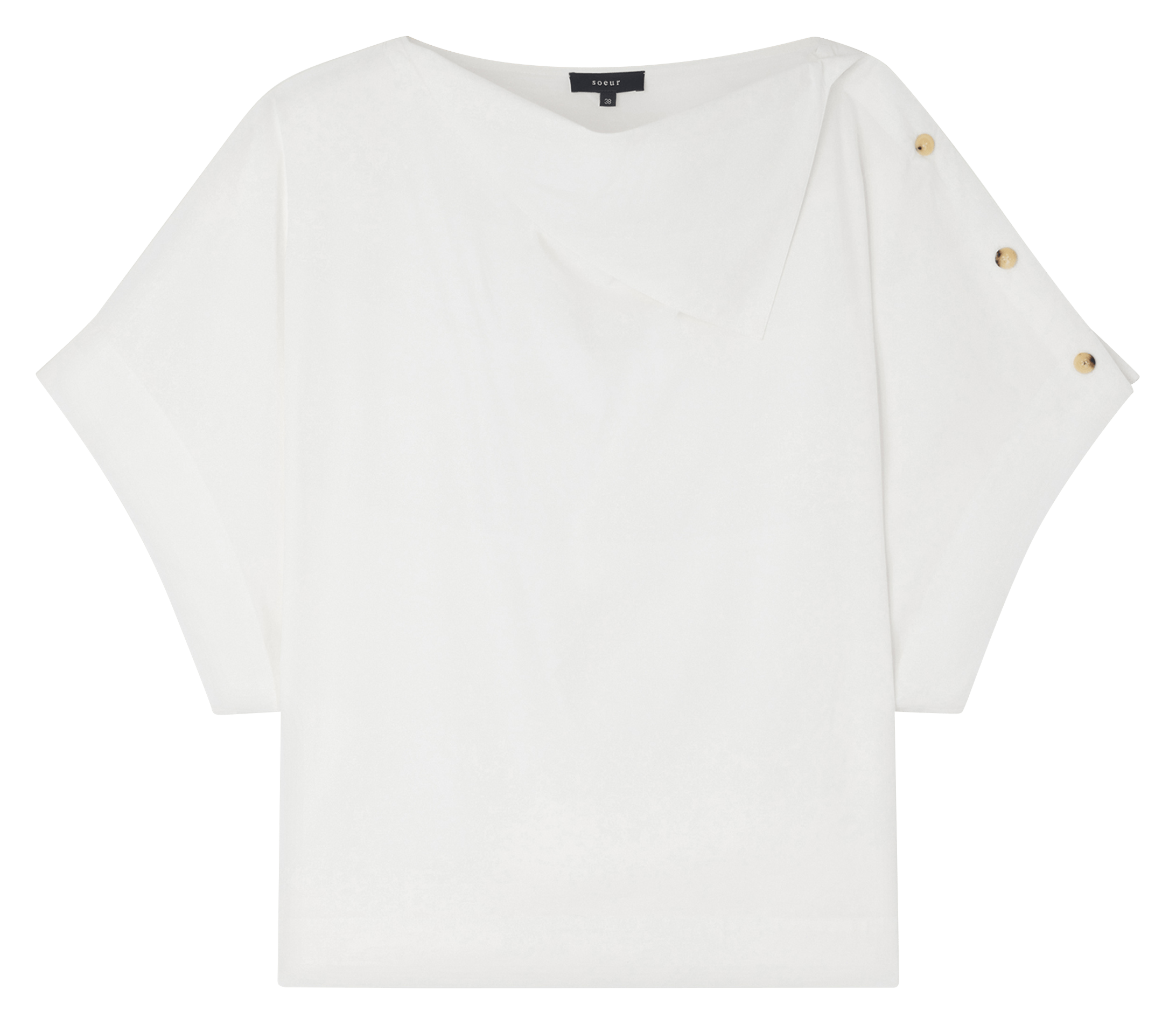 Oversized organic cotton top SOEUR Beige