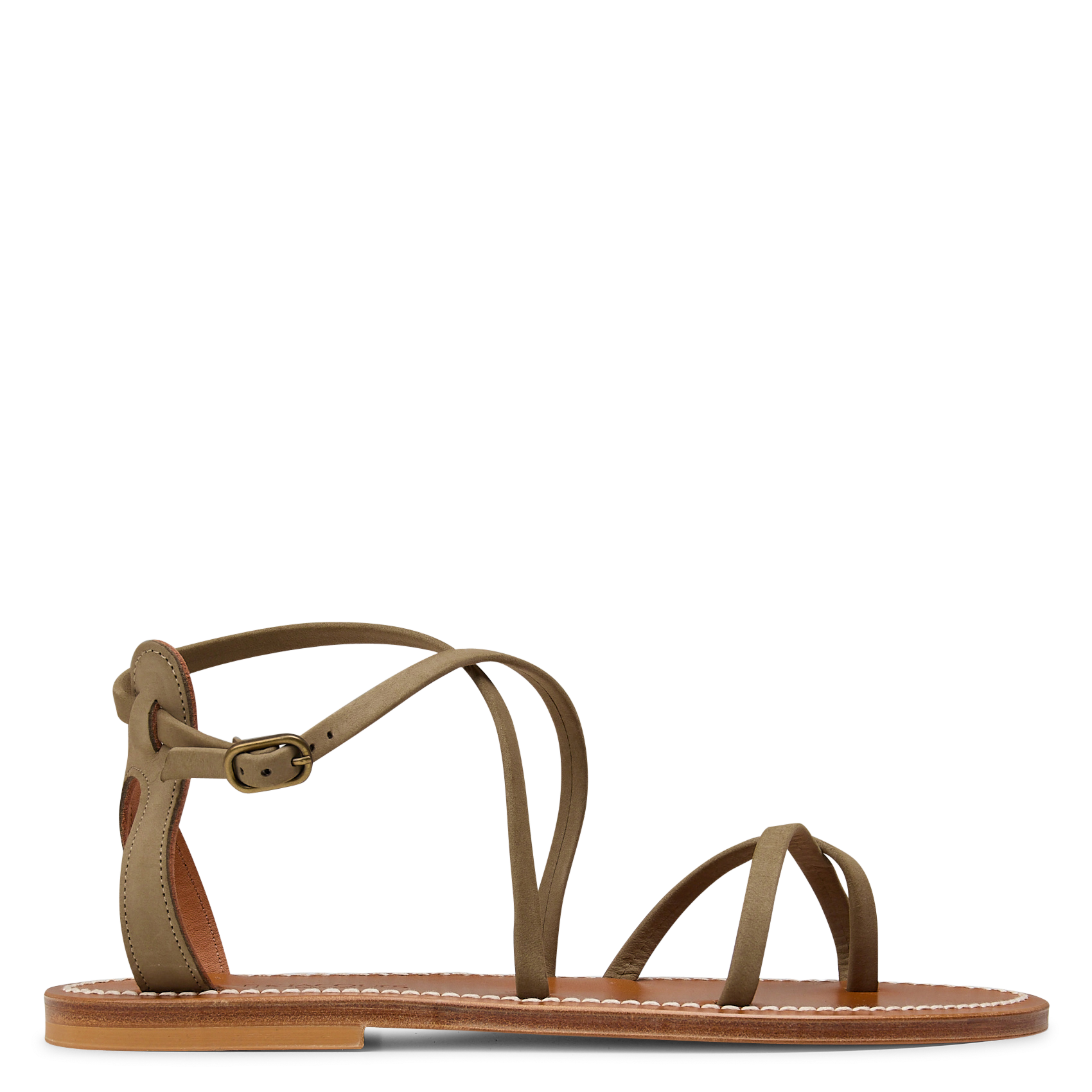 Leren sandalen K JACQUES Groen