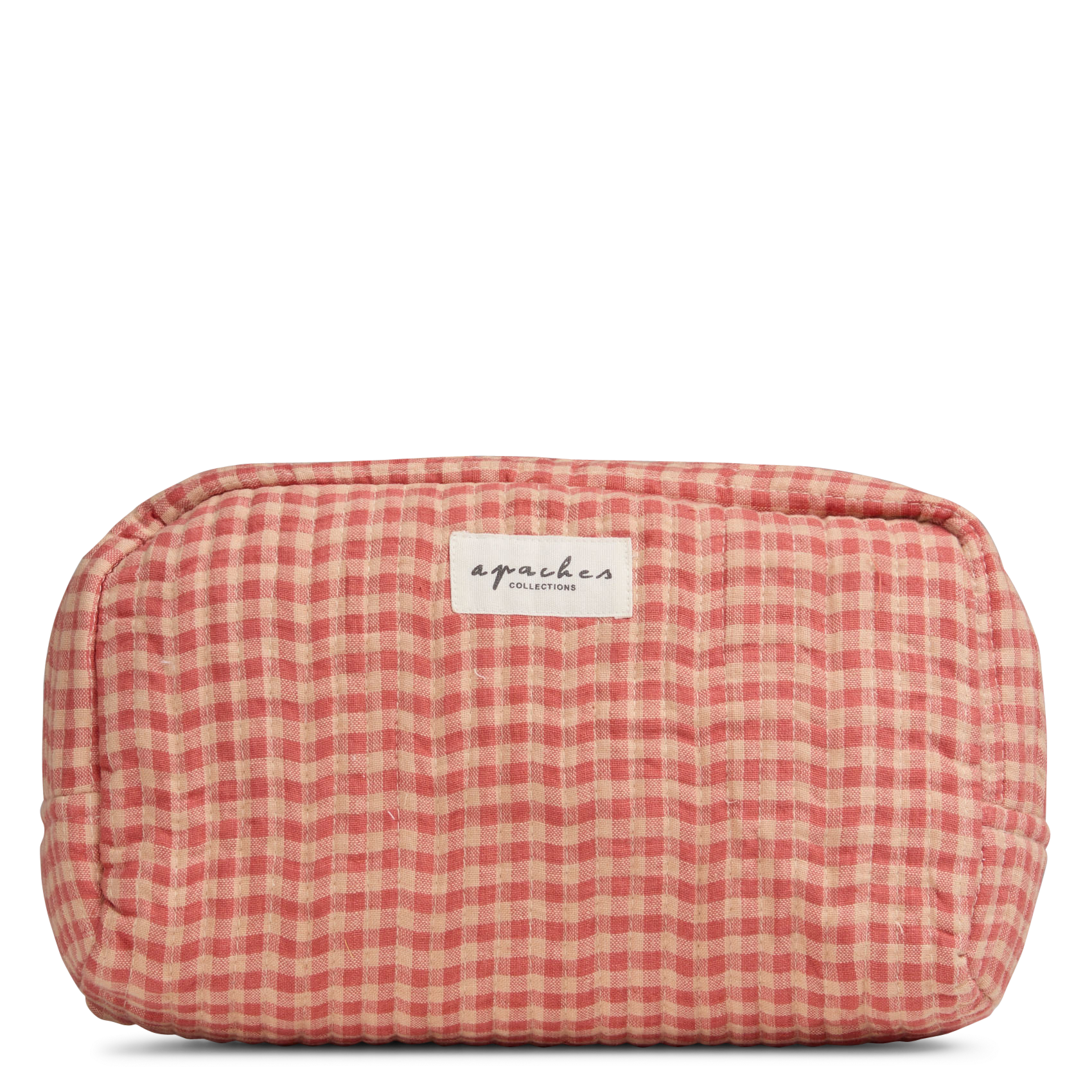 Grande trousse imprimée en coton APACHES COLLECTIONS Rouge