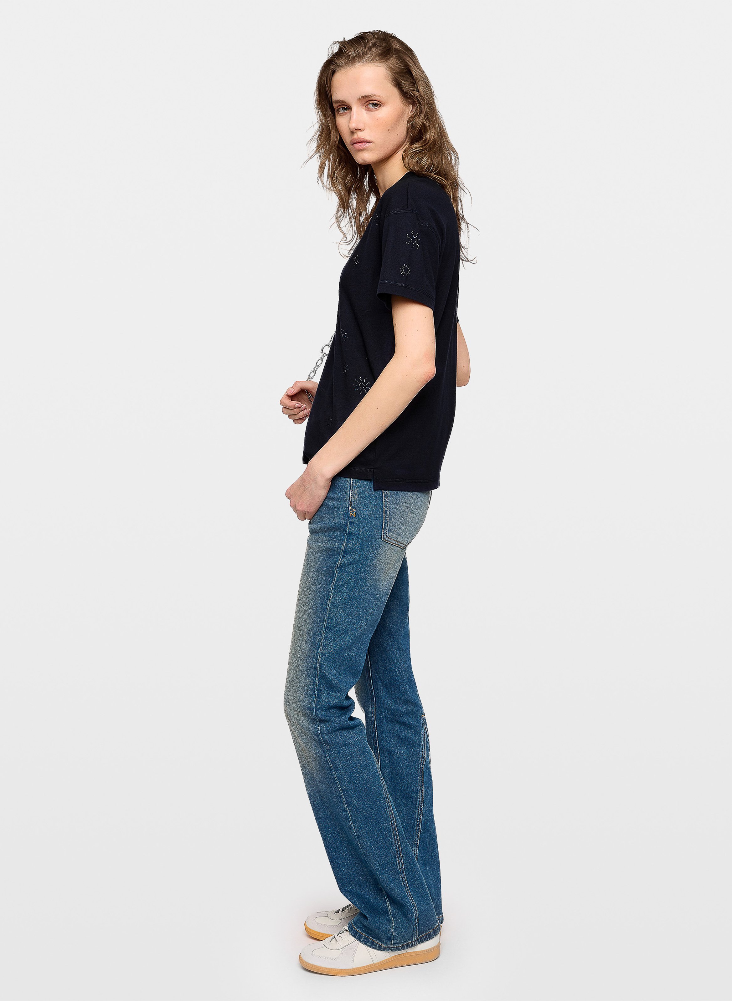 Tee-shirt col V  ZADIG&VOLTAIRE Bleu