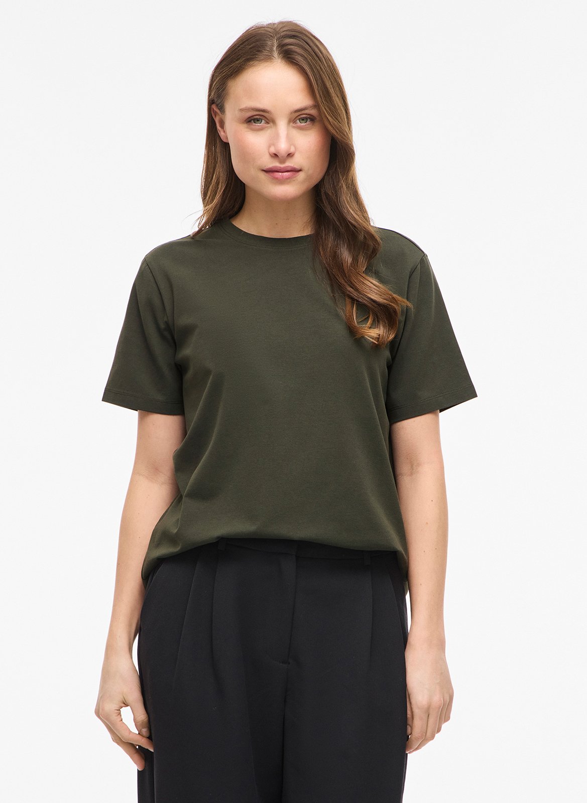 Rundhals-T-Shirt aus Bio-Baumwoll-Mix VILA