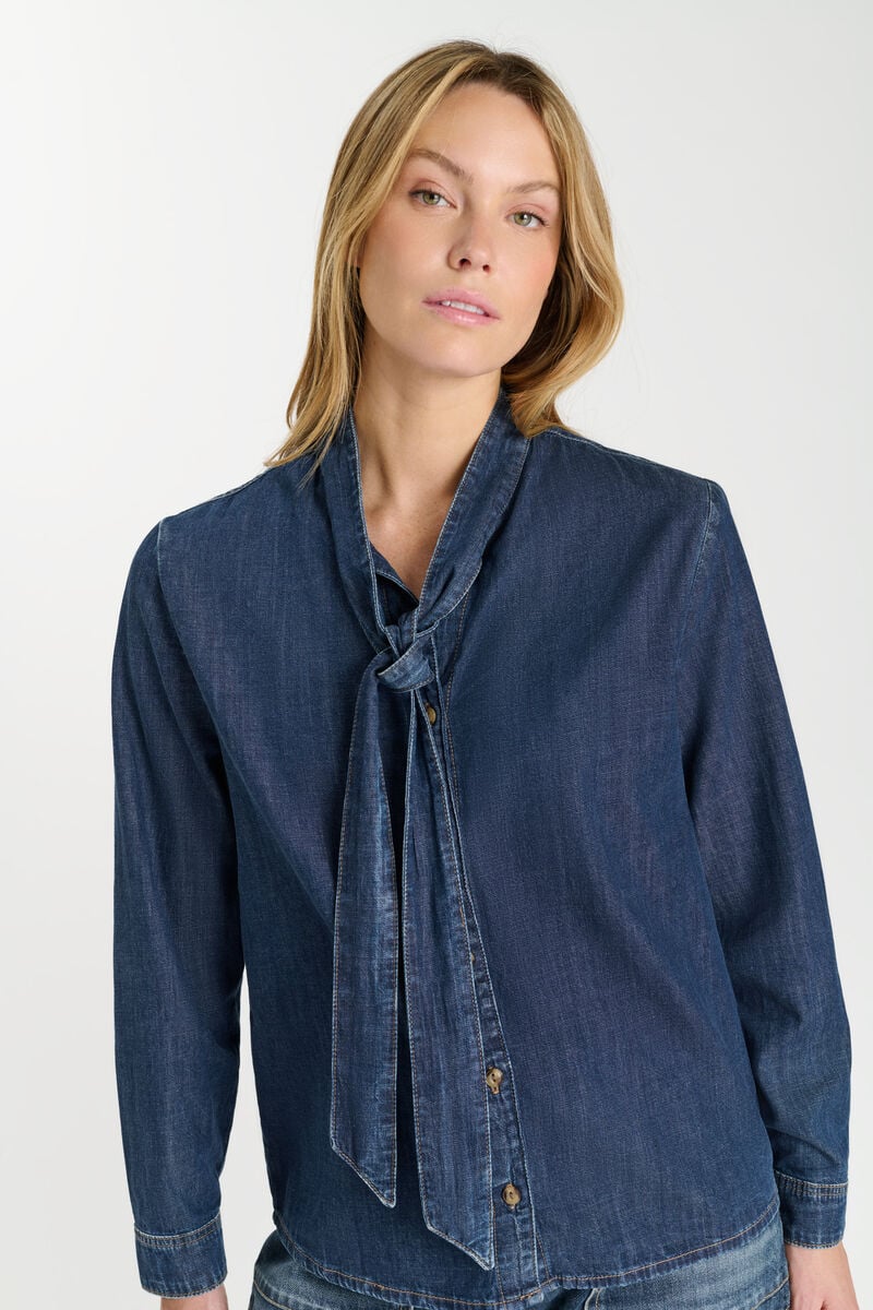 Denim shirt LE TEMPS DES CERISES Blue