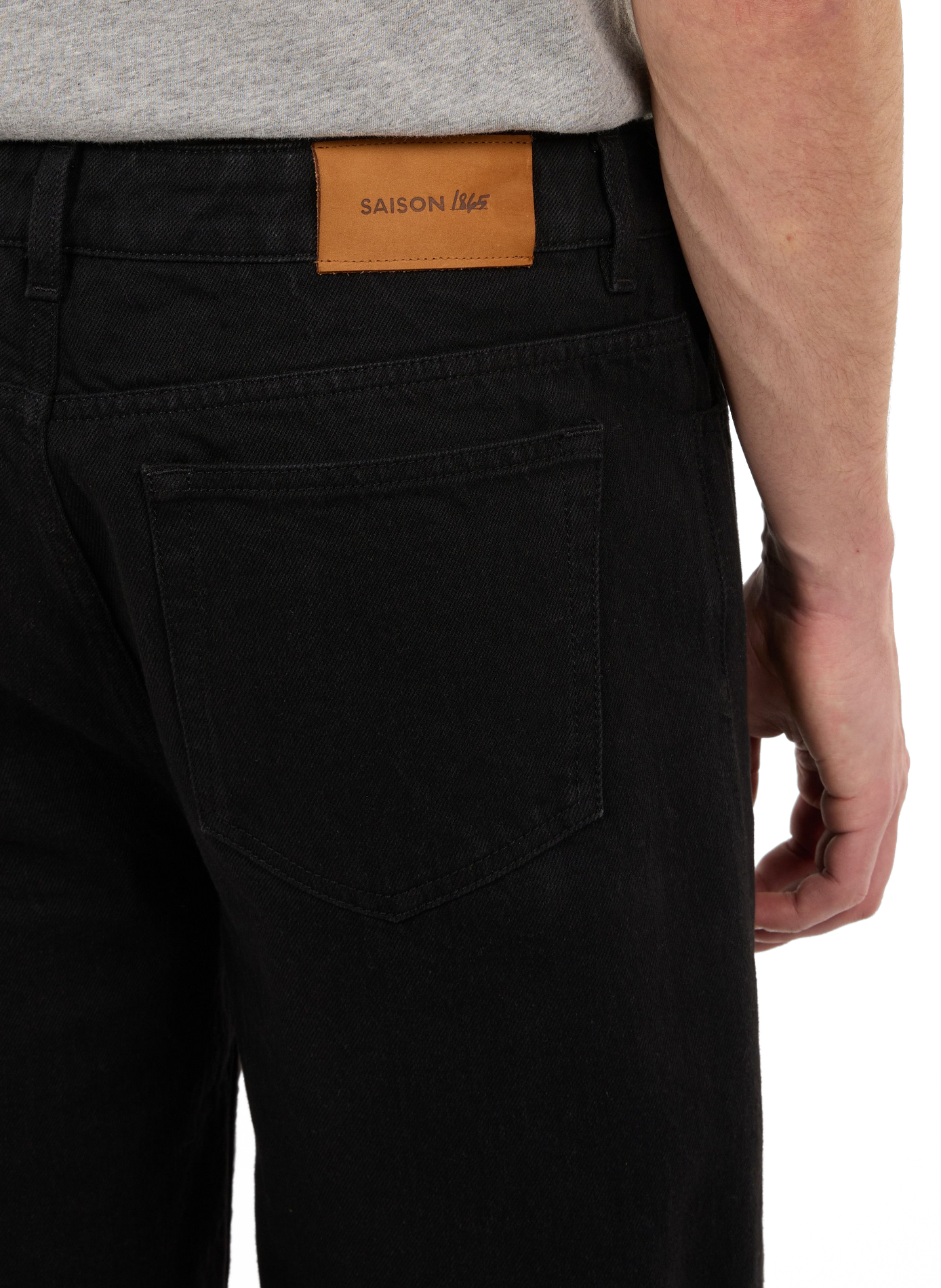 Straight leg Calph jeans in blended cotton SAISON 1865 Black