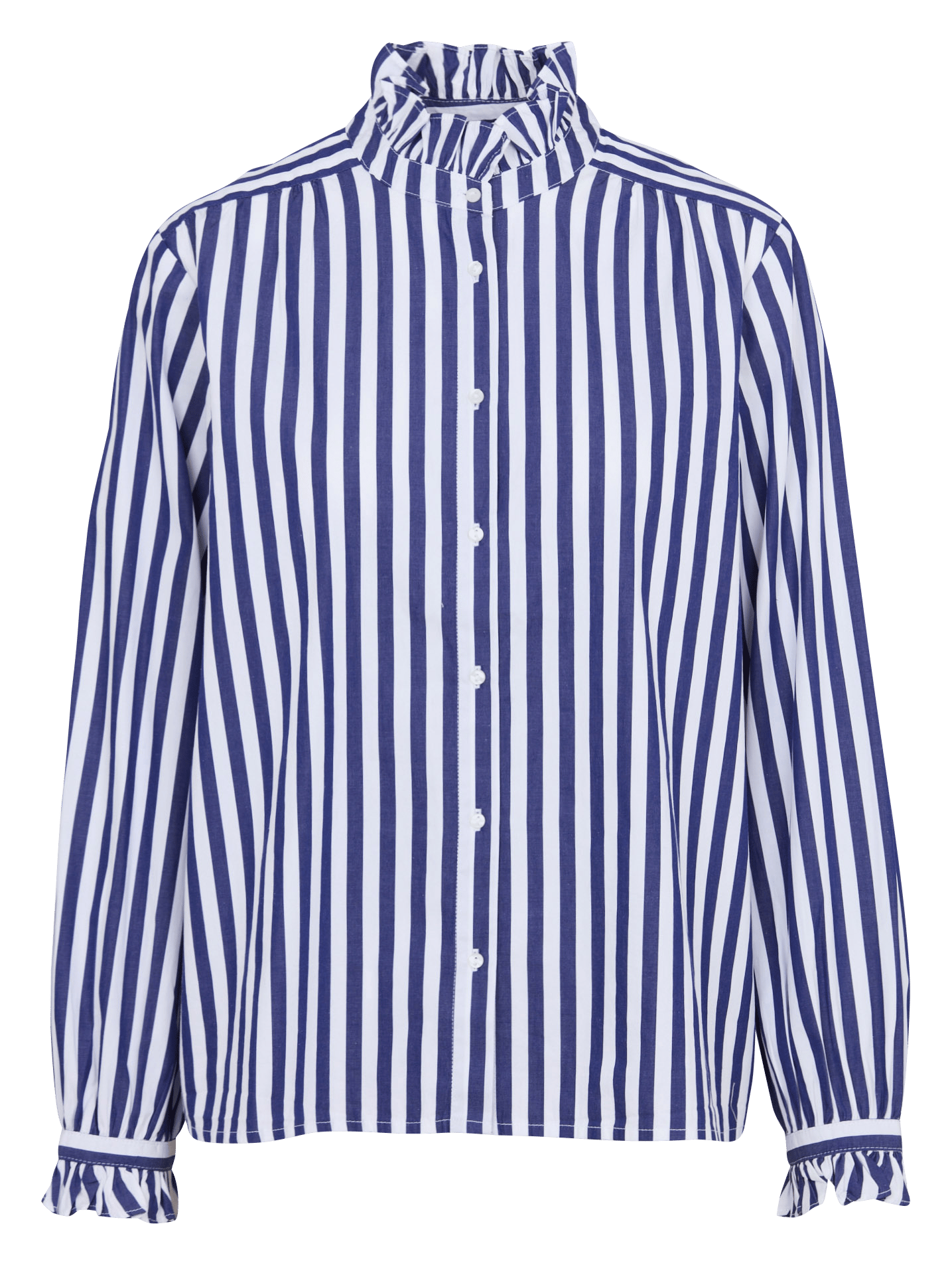 Chemise droit à rayures en coton SUD EXPRESS Bleu