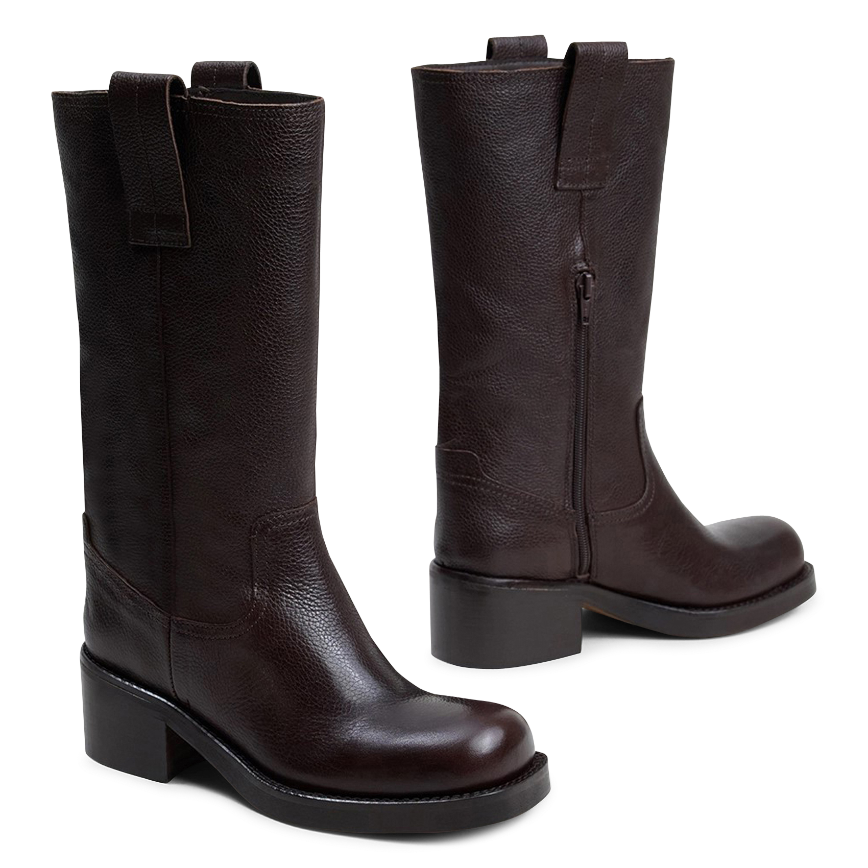 Leather boots JONAK Brown