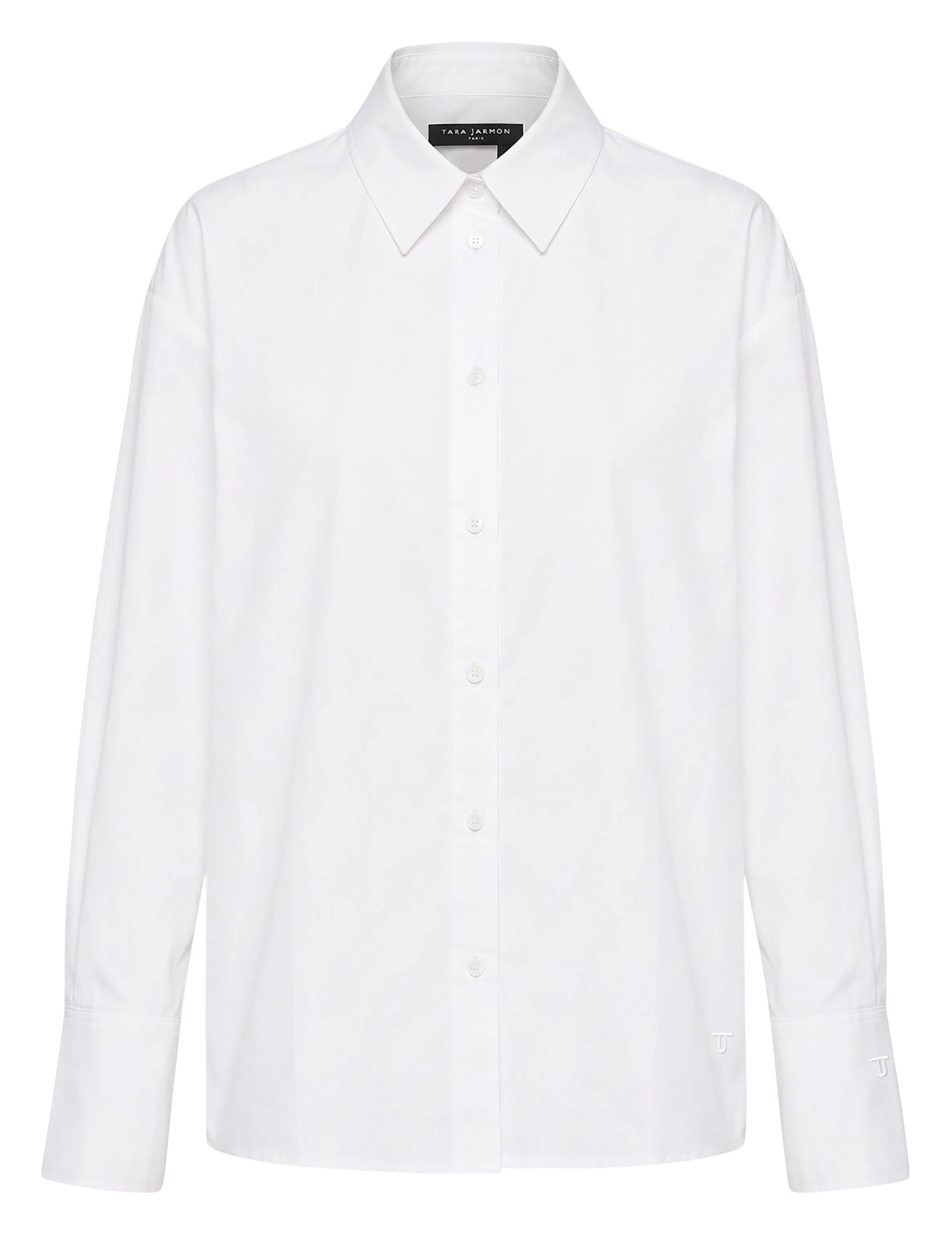 Cotton shirt with classic collar TARA JARMON White