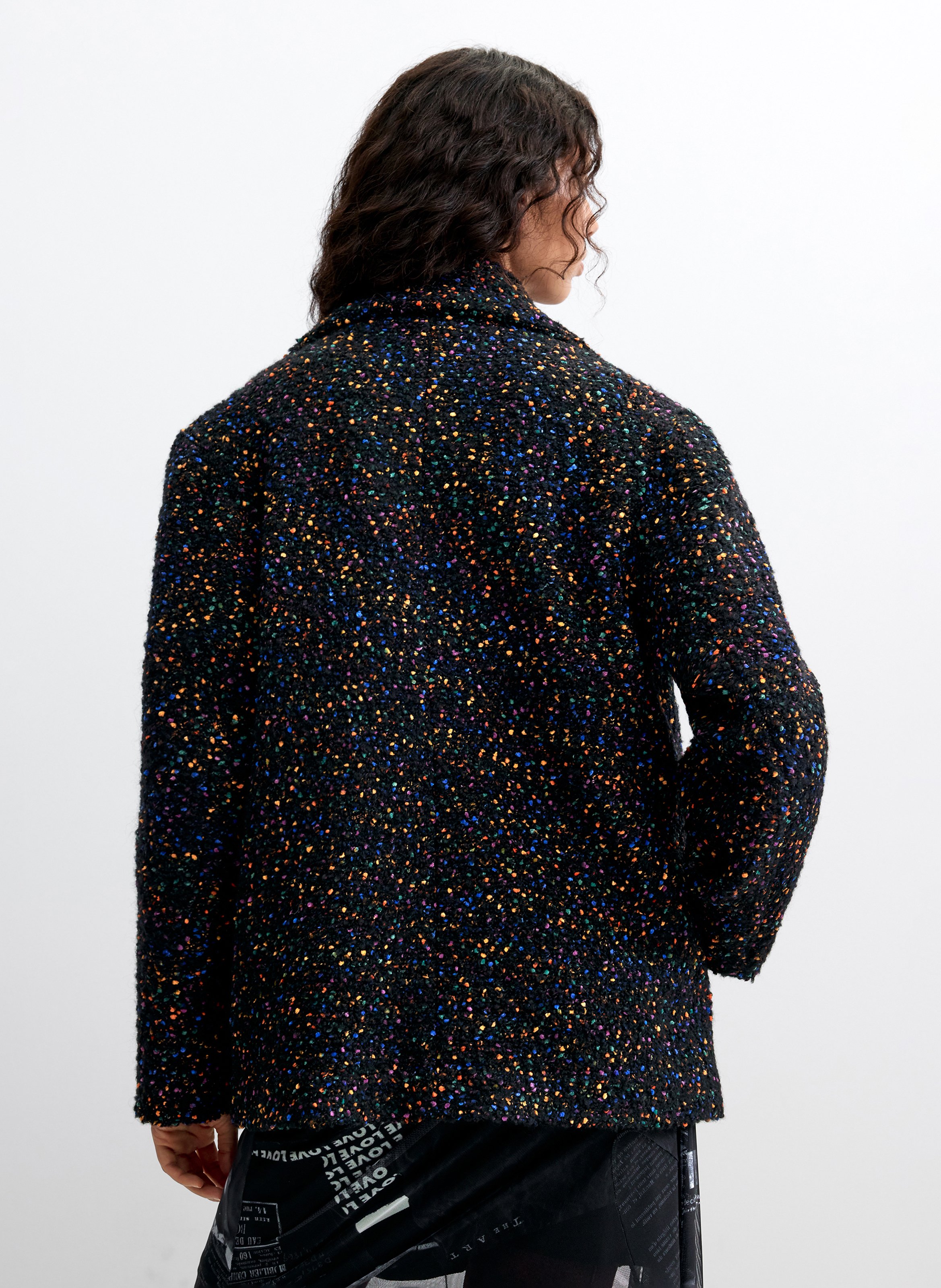 Manteau court col tailleur | Noir DESIGUAL Femme