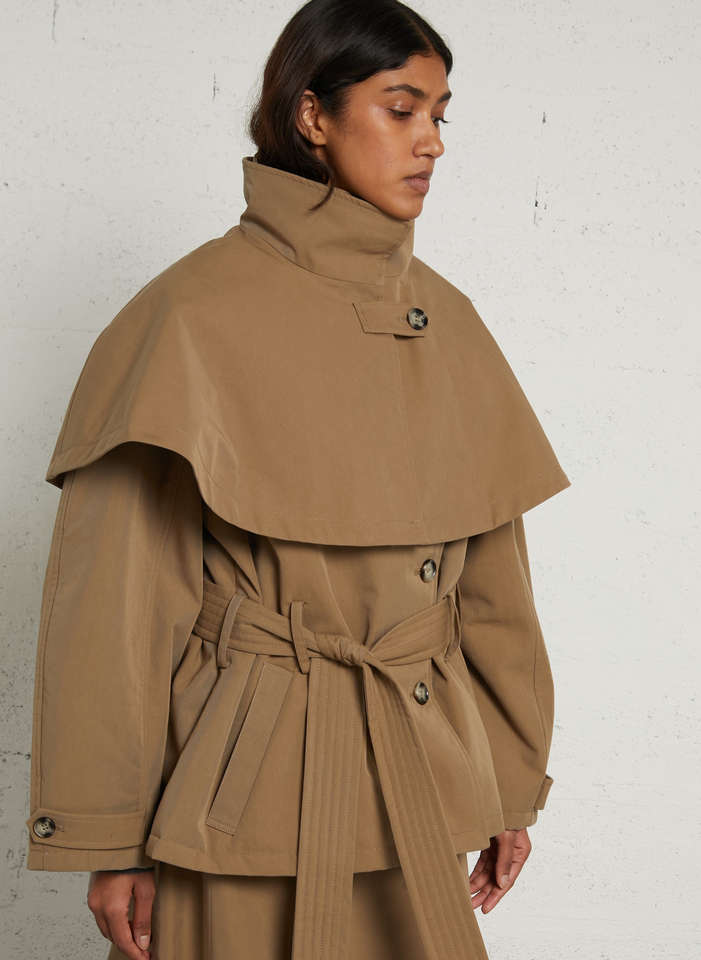 Trench ajustado de algodón BERENICE Beige