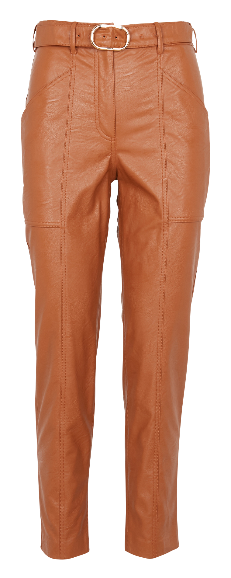 Slim-fit high-waisted trousers TWINSET Brown