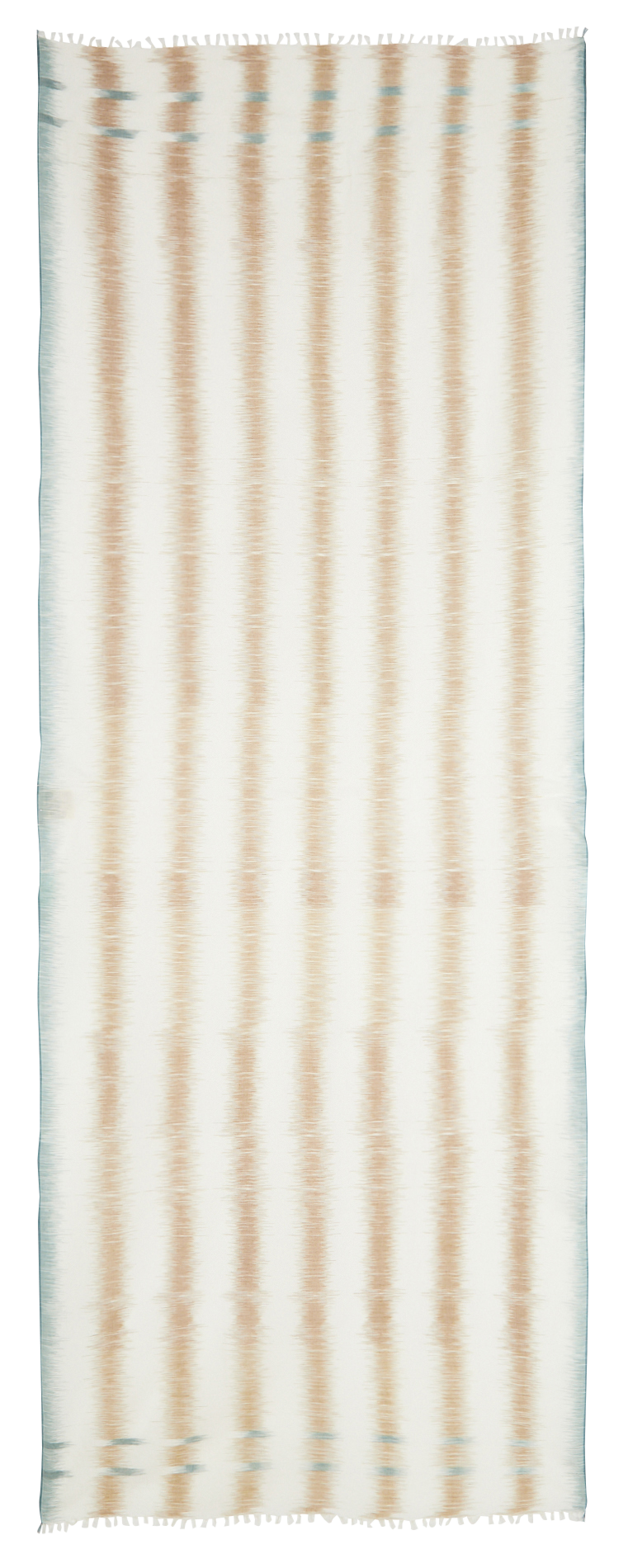 Foulard rectangle en coton imprimé MOISMONT Marron