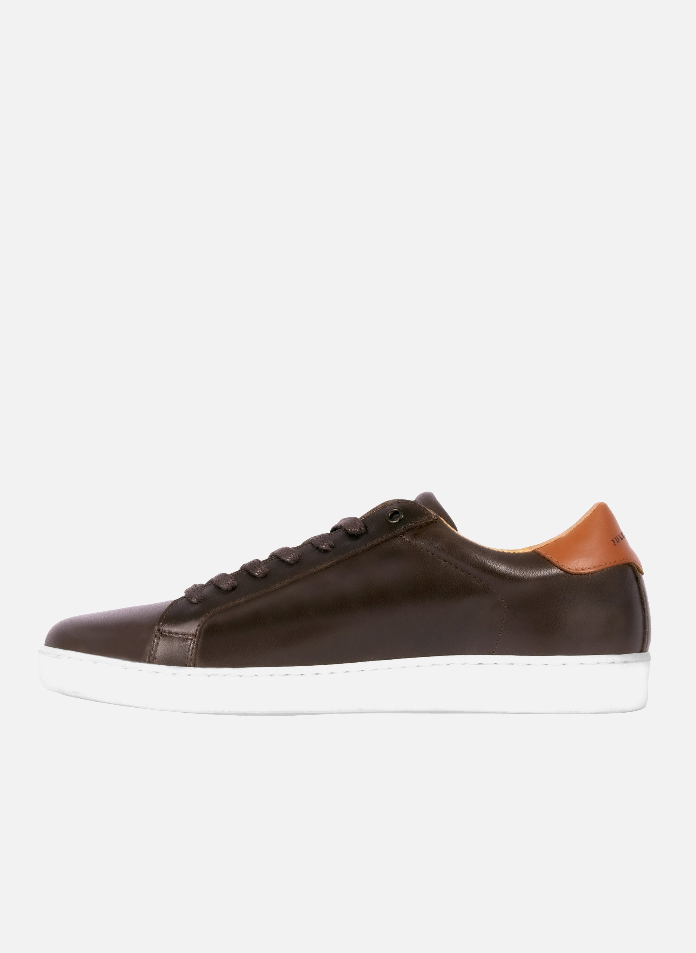 Lace-up leather tennis shoes JULES & JENN Brown