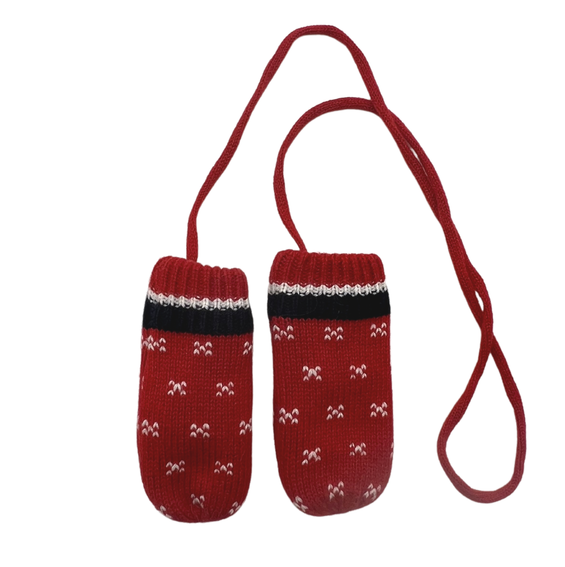 Red baby mittens - 6 months JACADI - Seconde Main Red
