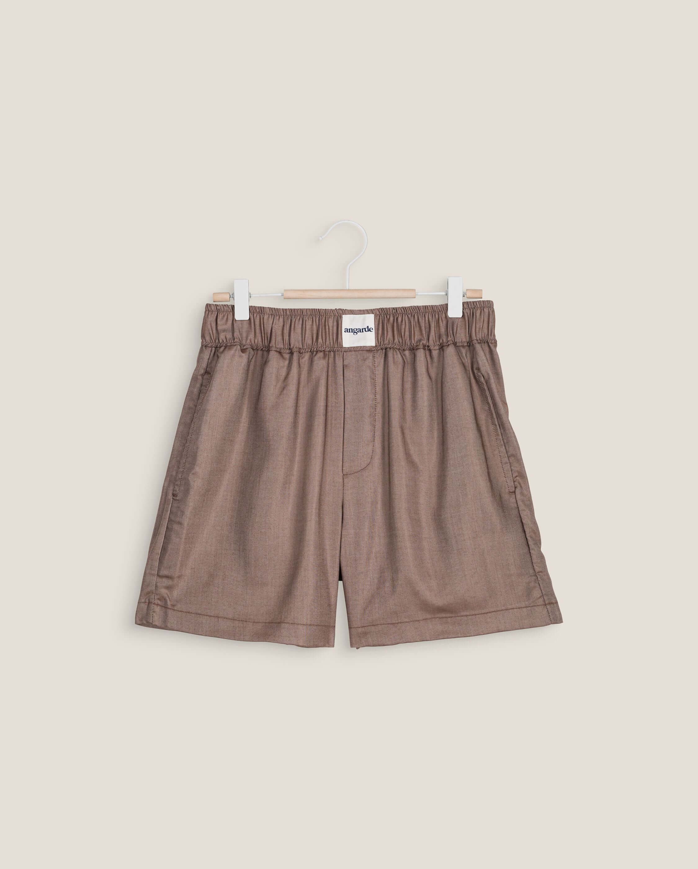 Short women's pajama, chocolate ANGARDE Brown