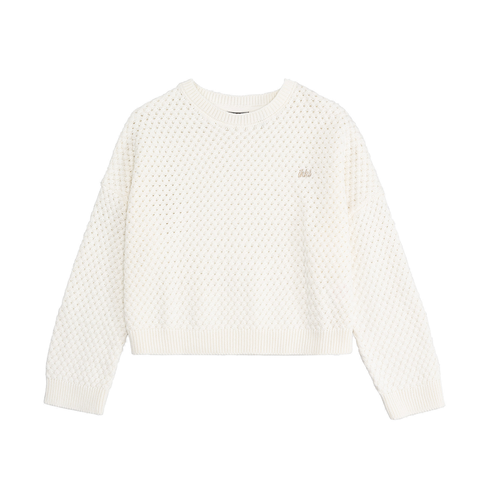Pull droit en coton IKKS JUNIOR Blanc