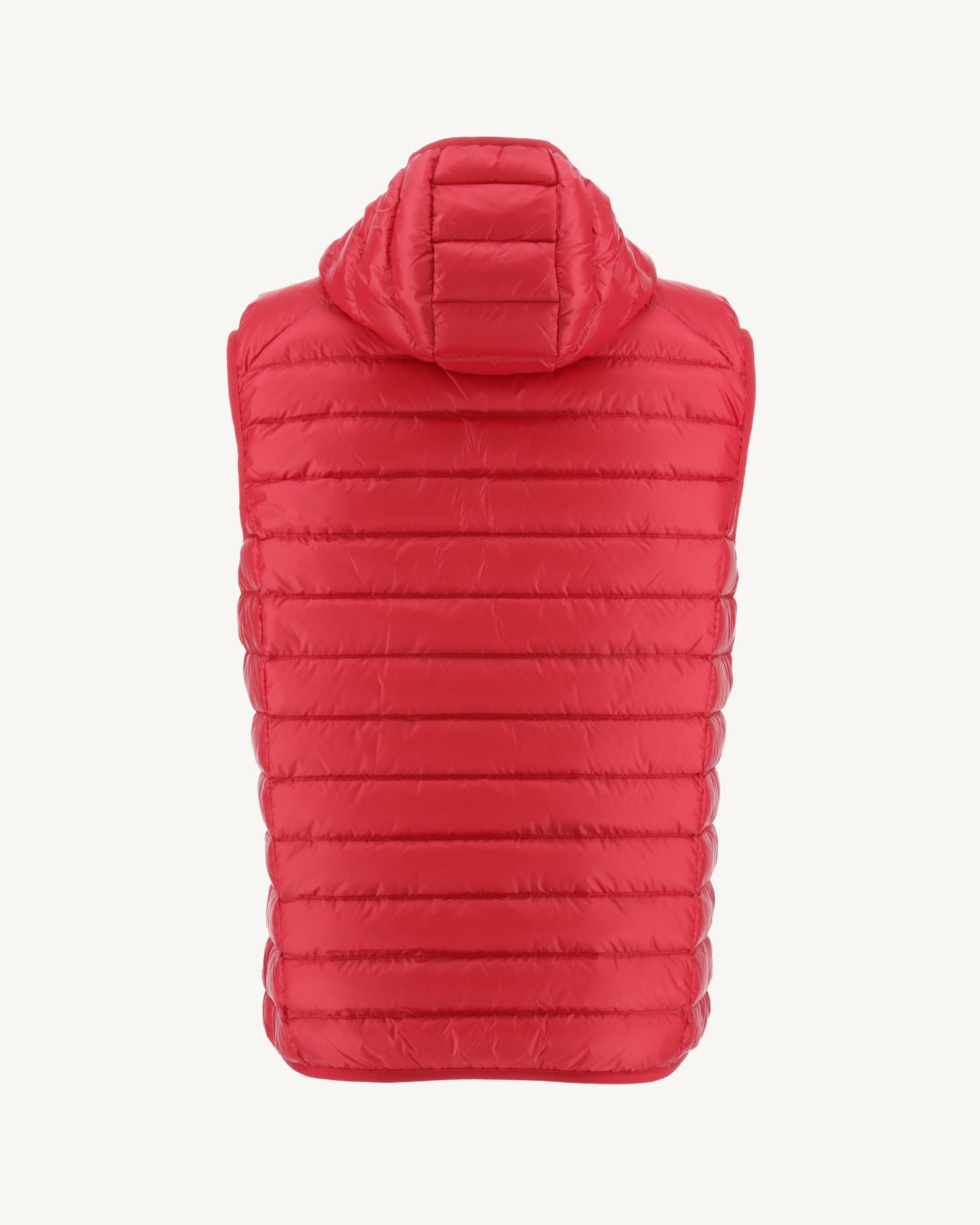 Sleeveless hooded puffer vest JOTT Red