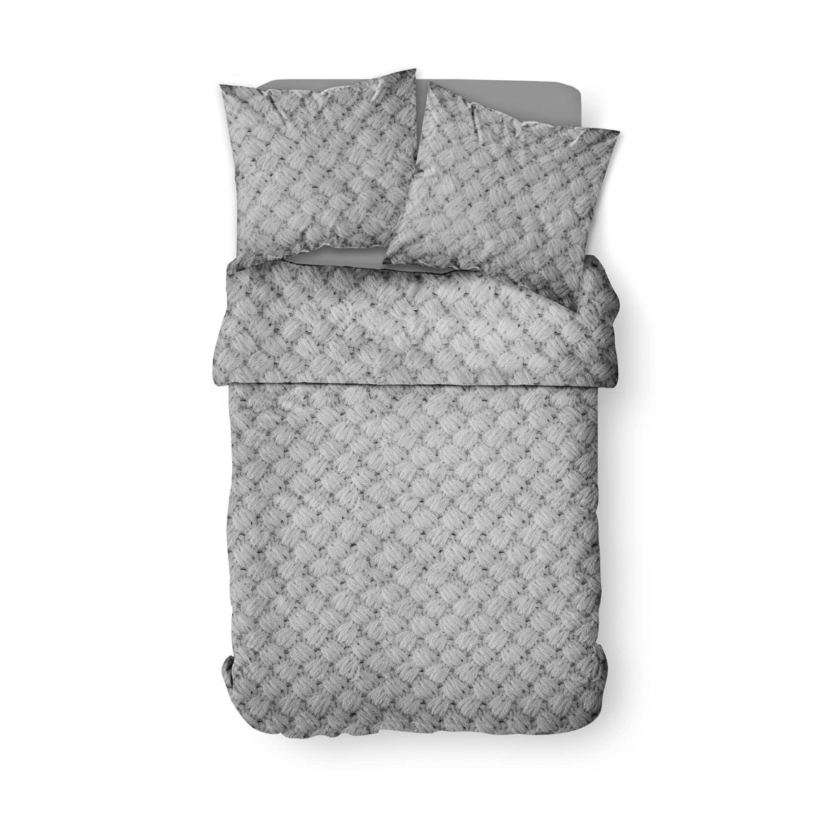 Printed cotton bed set TODAY LINGE DE MAISON Grey