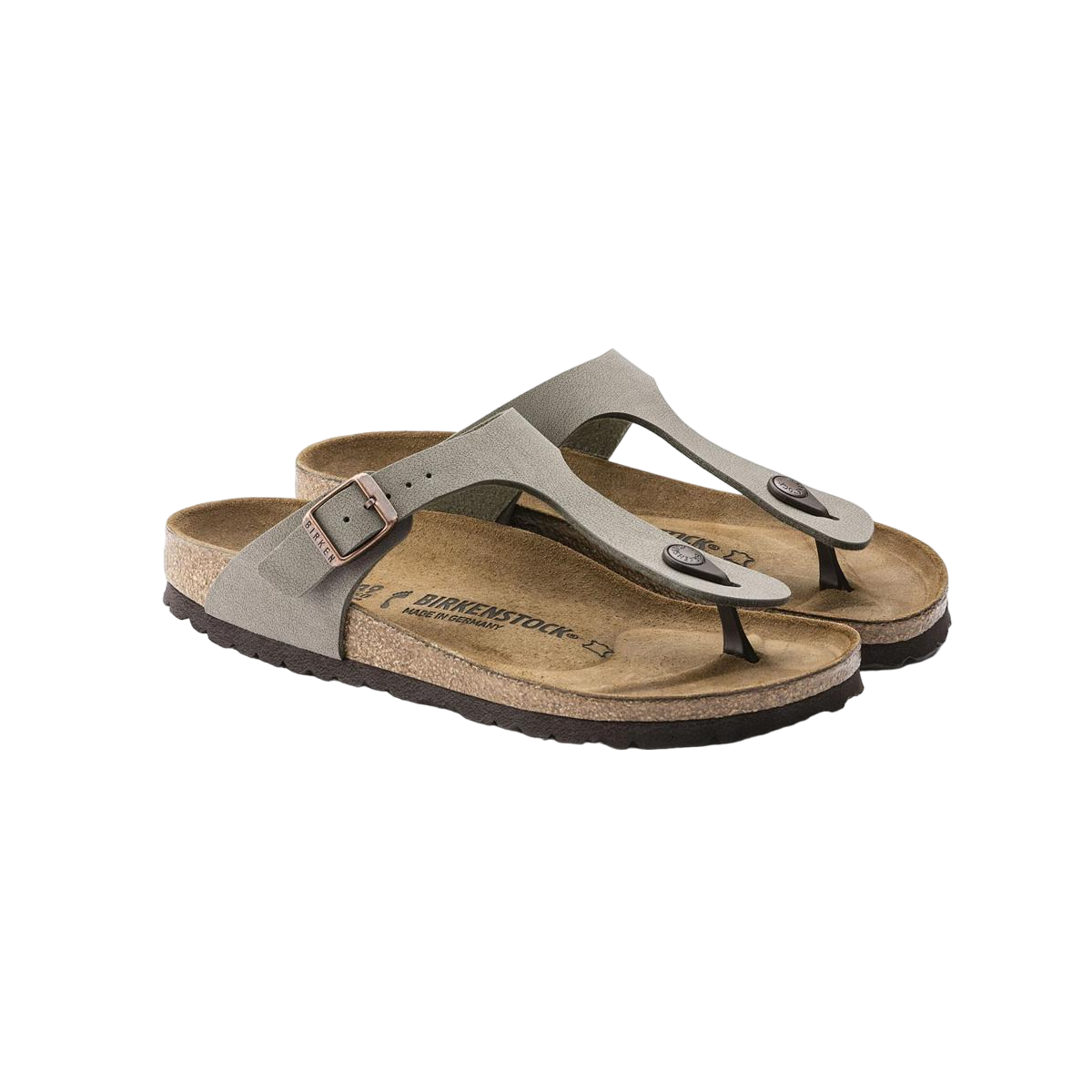 Faux leather sandals Brown