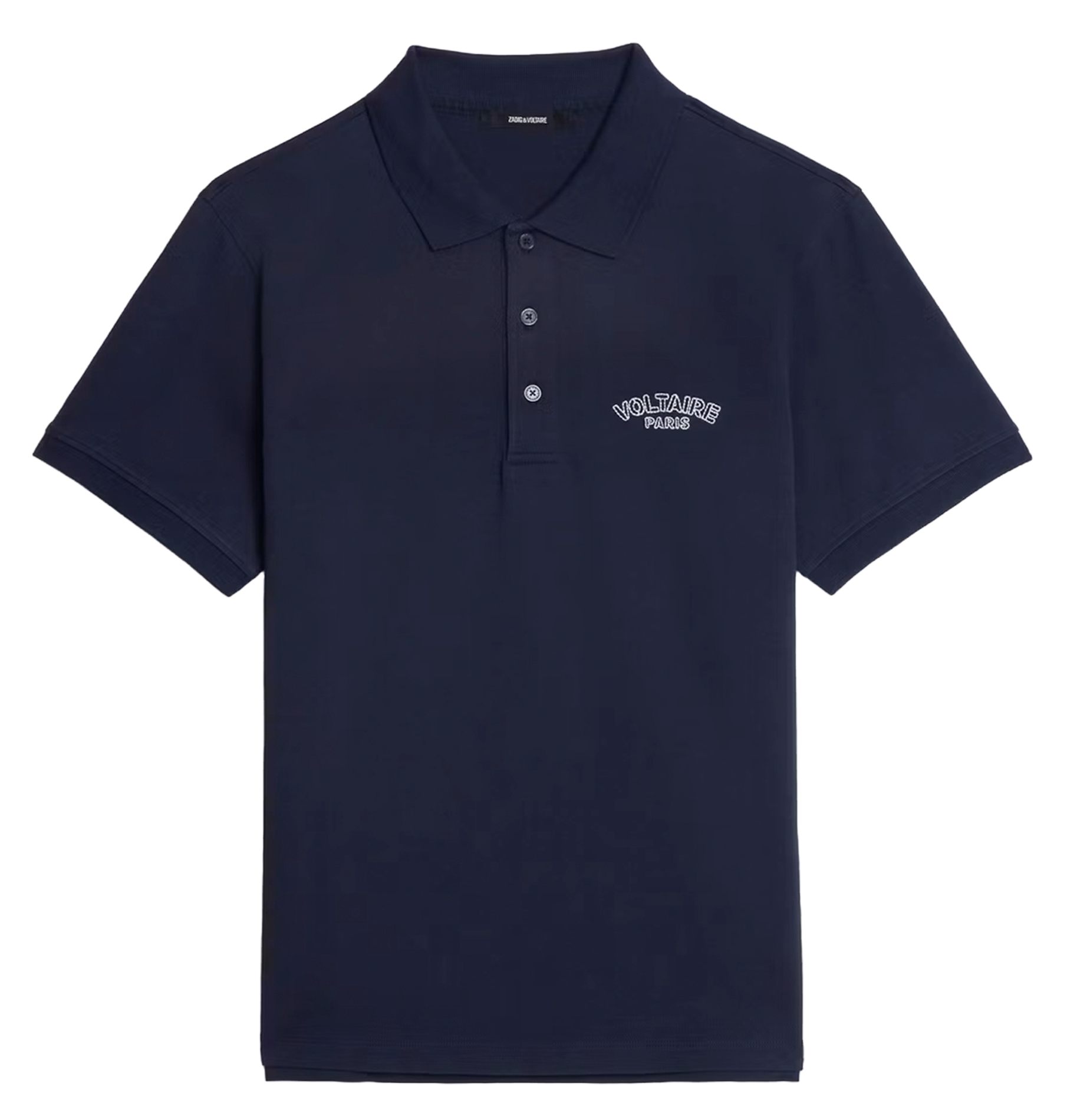 Polo droit en coton ZADIG&amp;VOLTAIRE Bleu