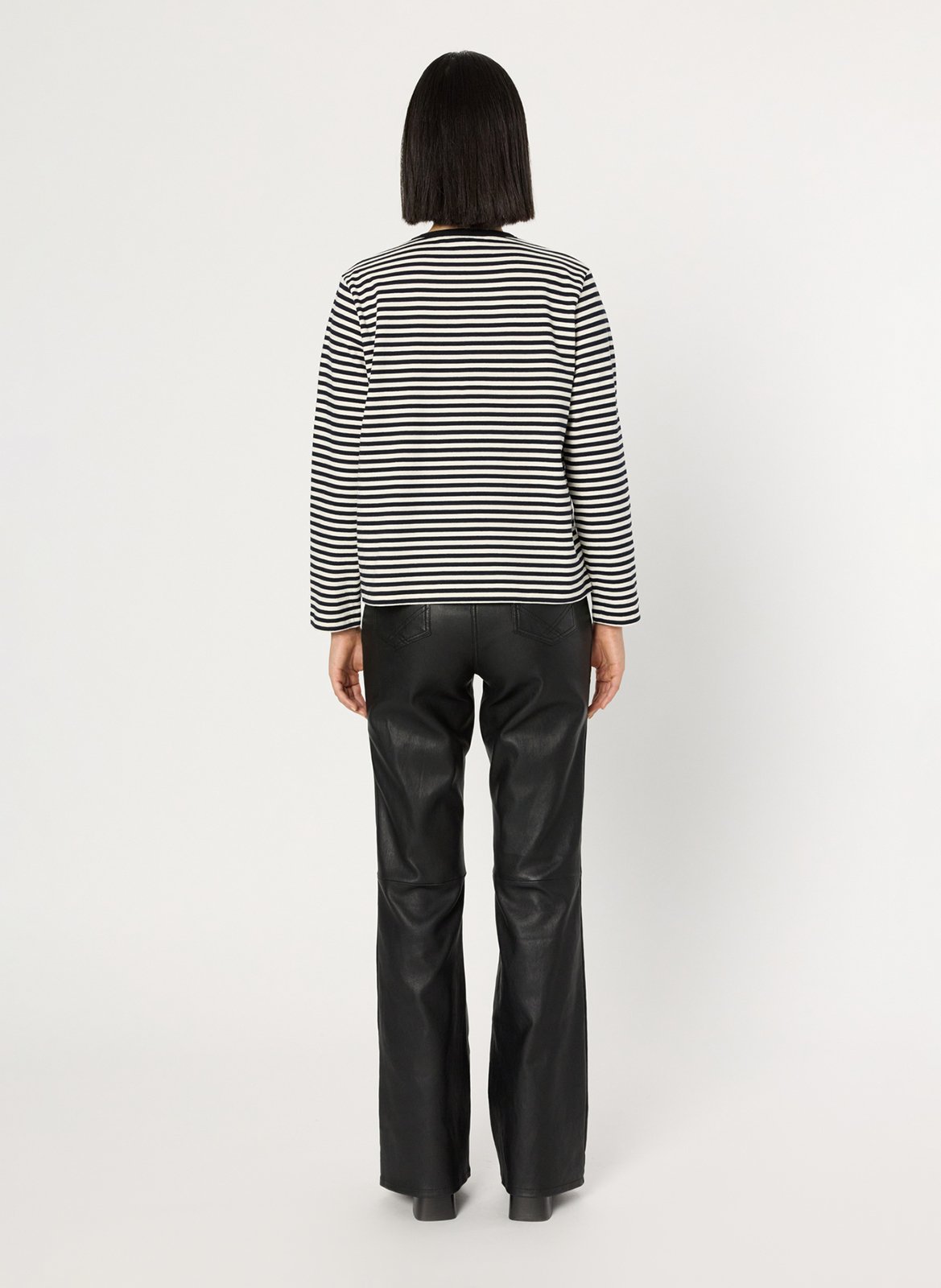 Tee-shirt col rond rayé en coton GERARD DAREL Beige