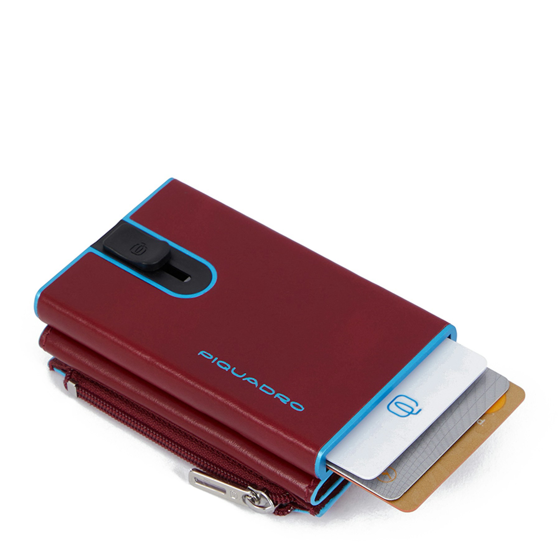 Wallet with sliding system and coin pocket PIQUADRO