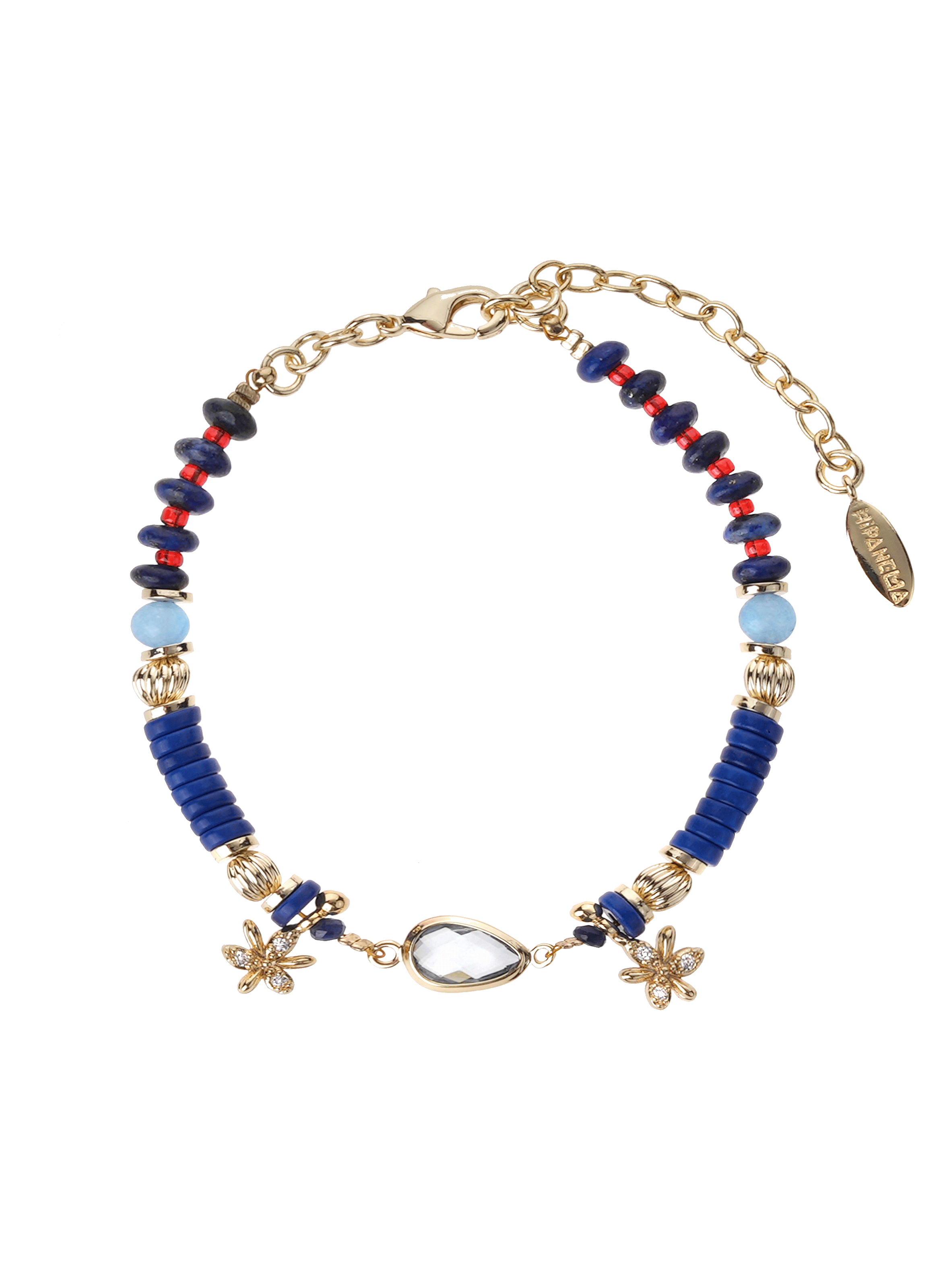 Adjustable bead bracelet HIPANEMA Blue