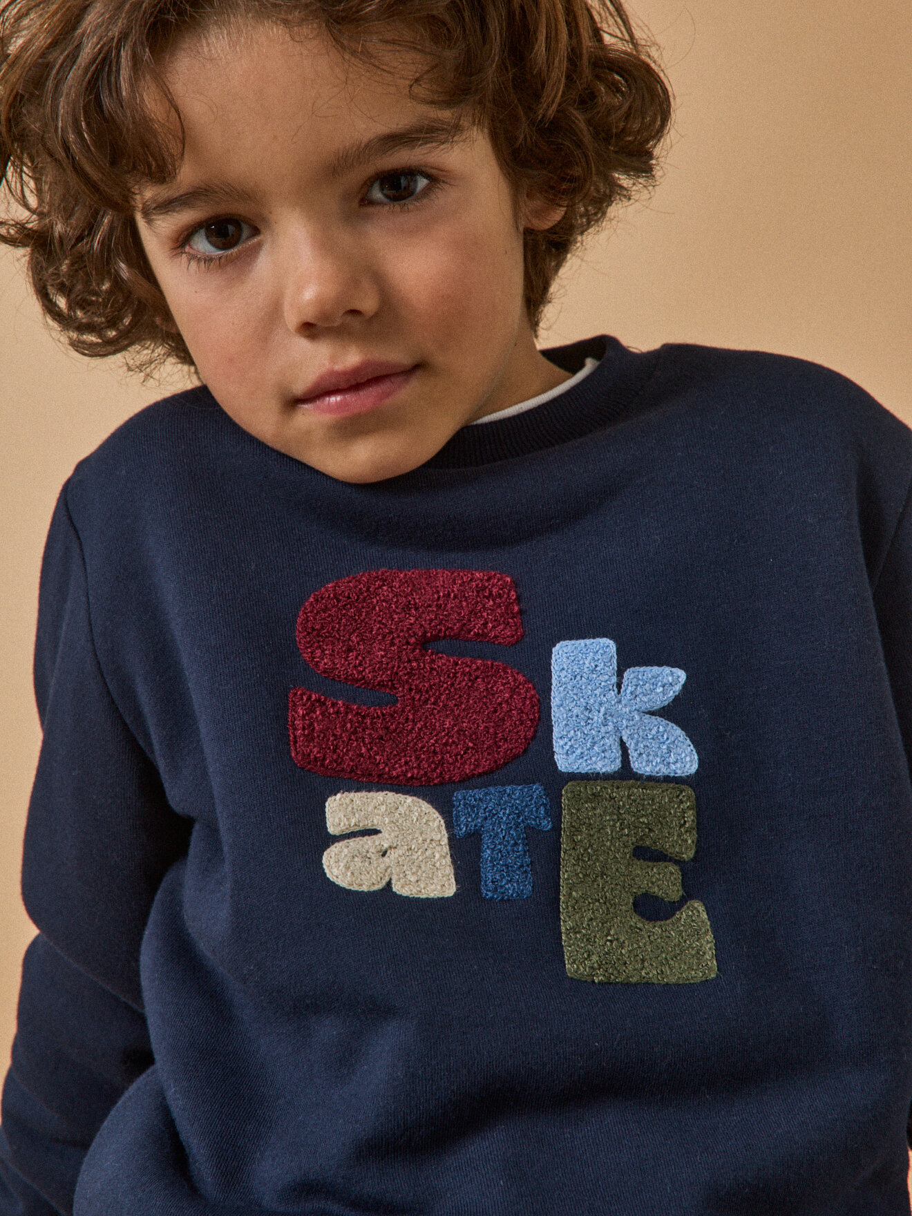 Sherpa-lined sweatshirt CYRILLUS Blue