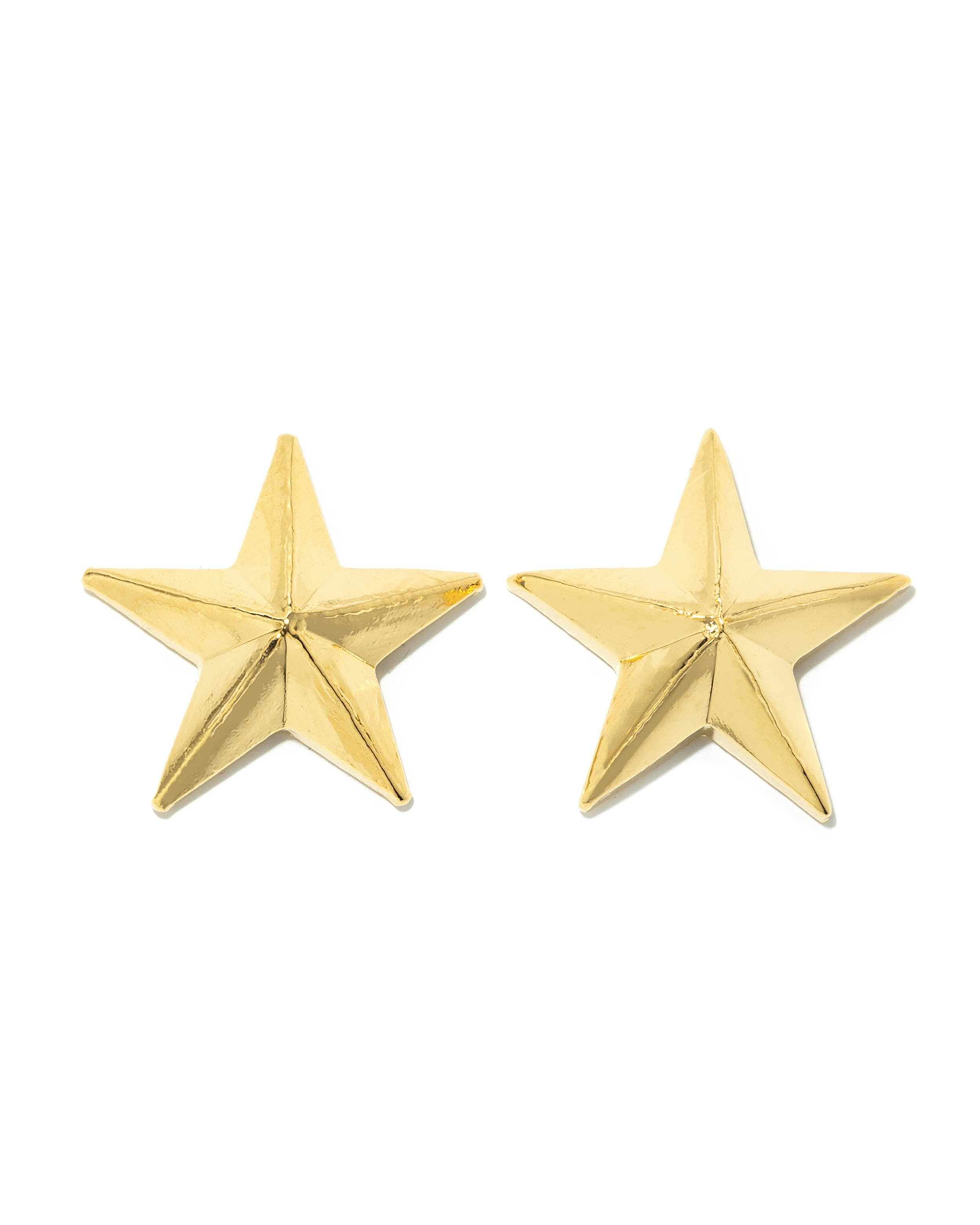 Star stud earrings silver-plated MONSIEUR SIMONE