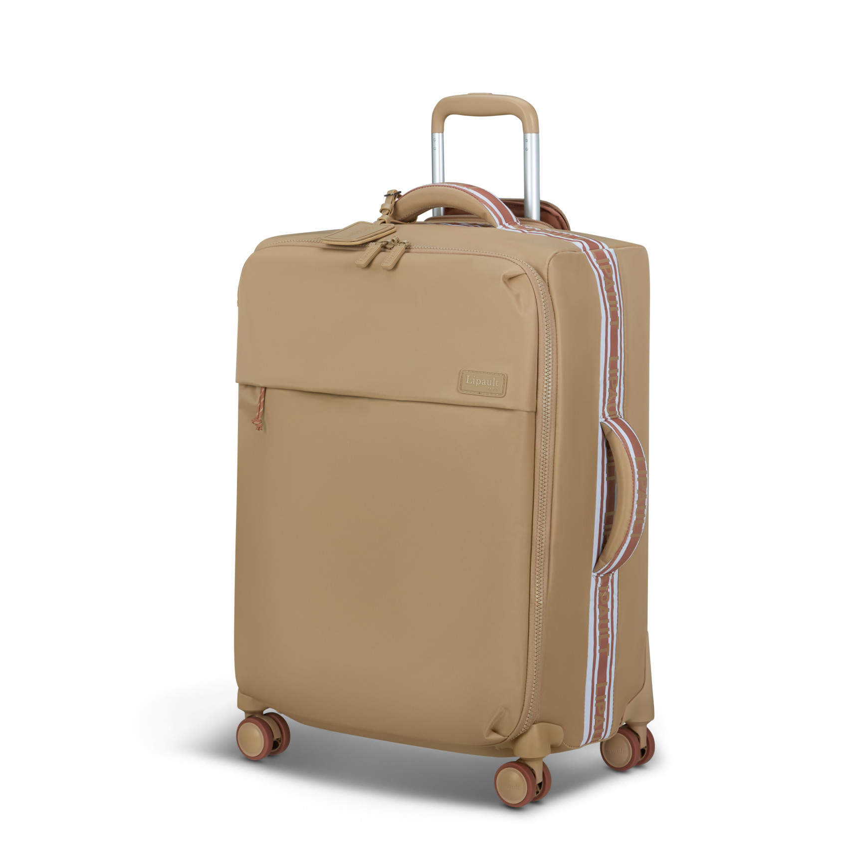 Feather suitcase 4 wheels size M LIPAULT Beige