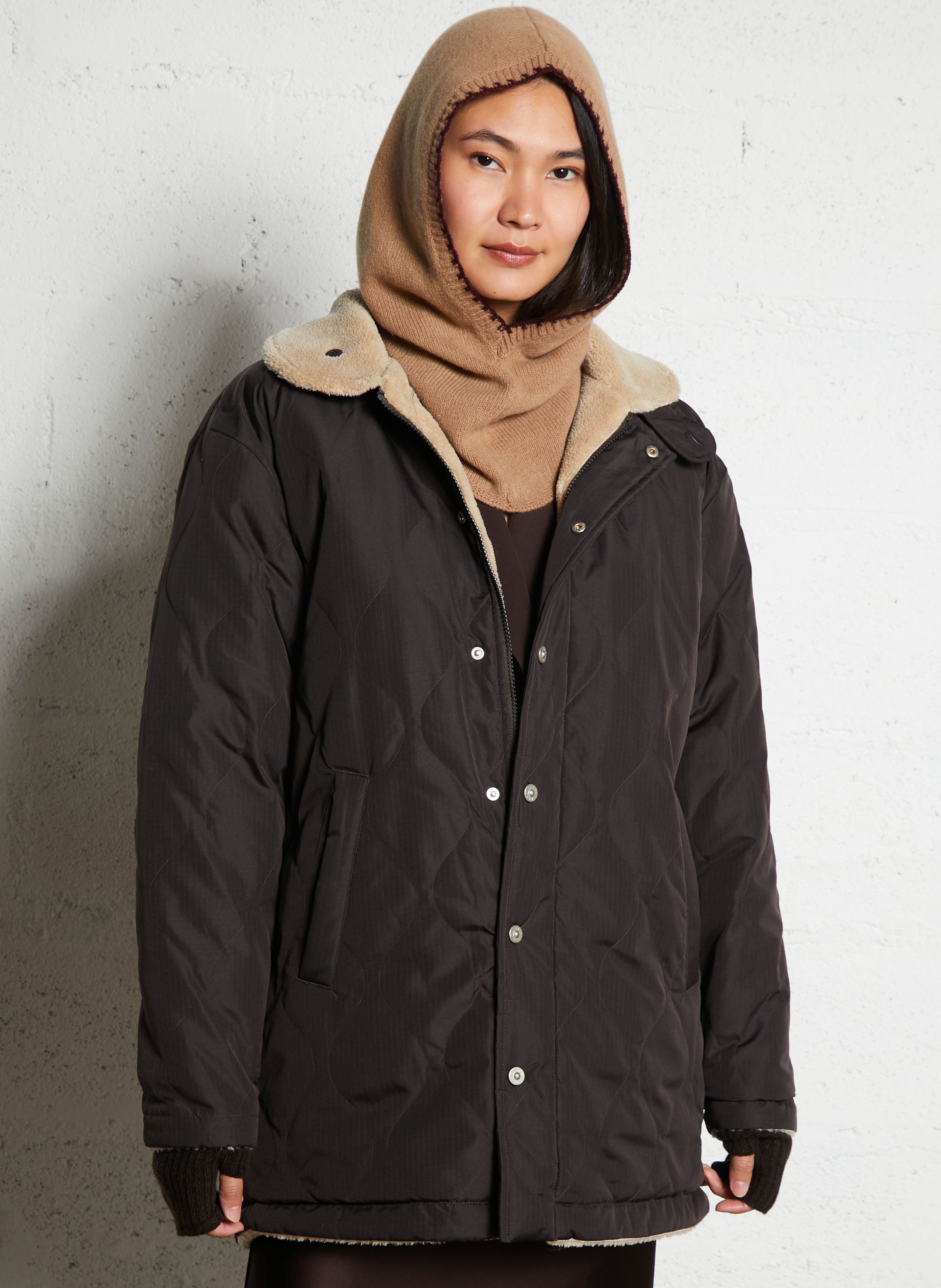 Doudoune oversize TAION Beige