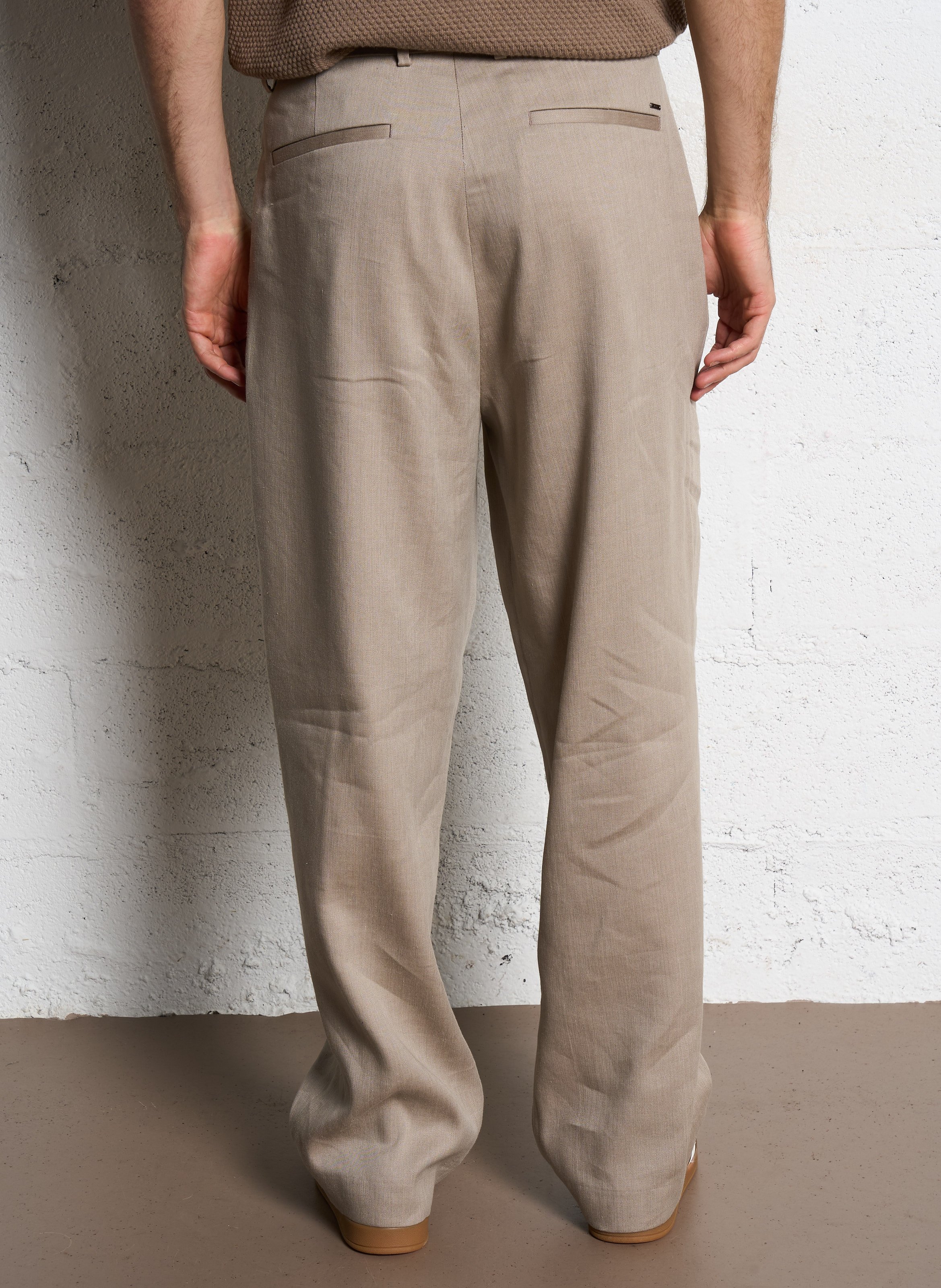 Bundfaltenhose IKKS Beige