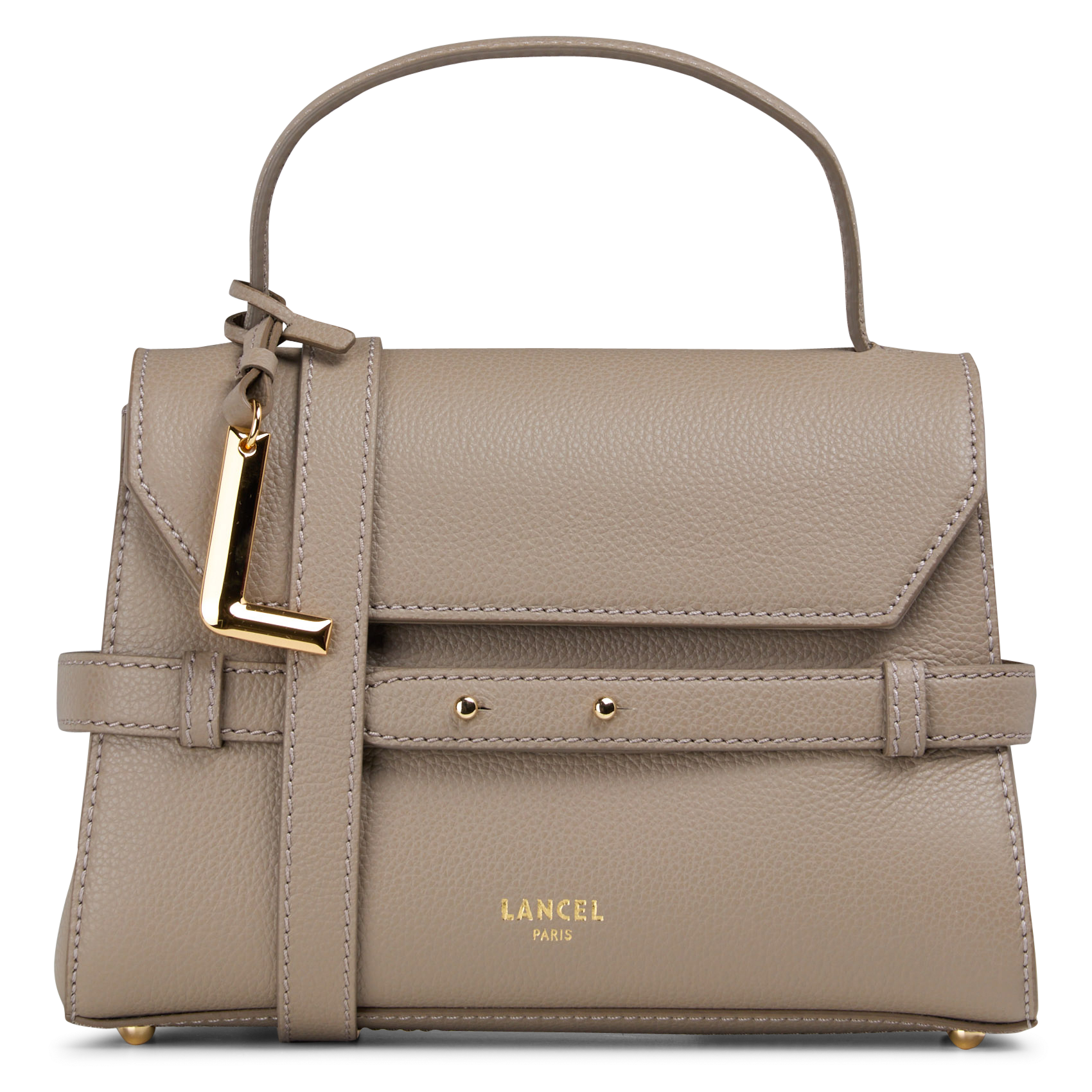 Sac à main en cuir grainé LANCEL