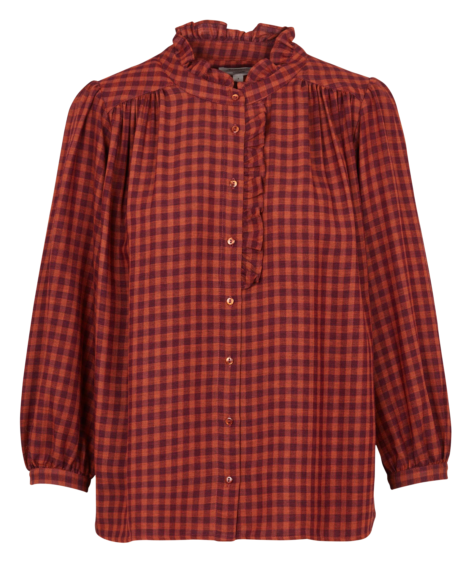 Chemise col rond à carreaux MAISON 123 Multicolore